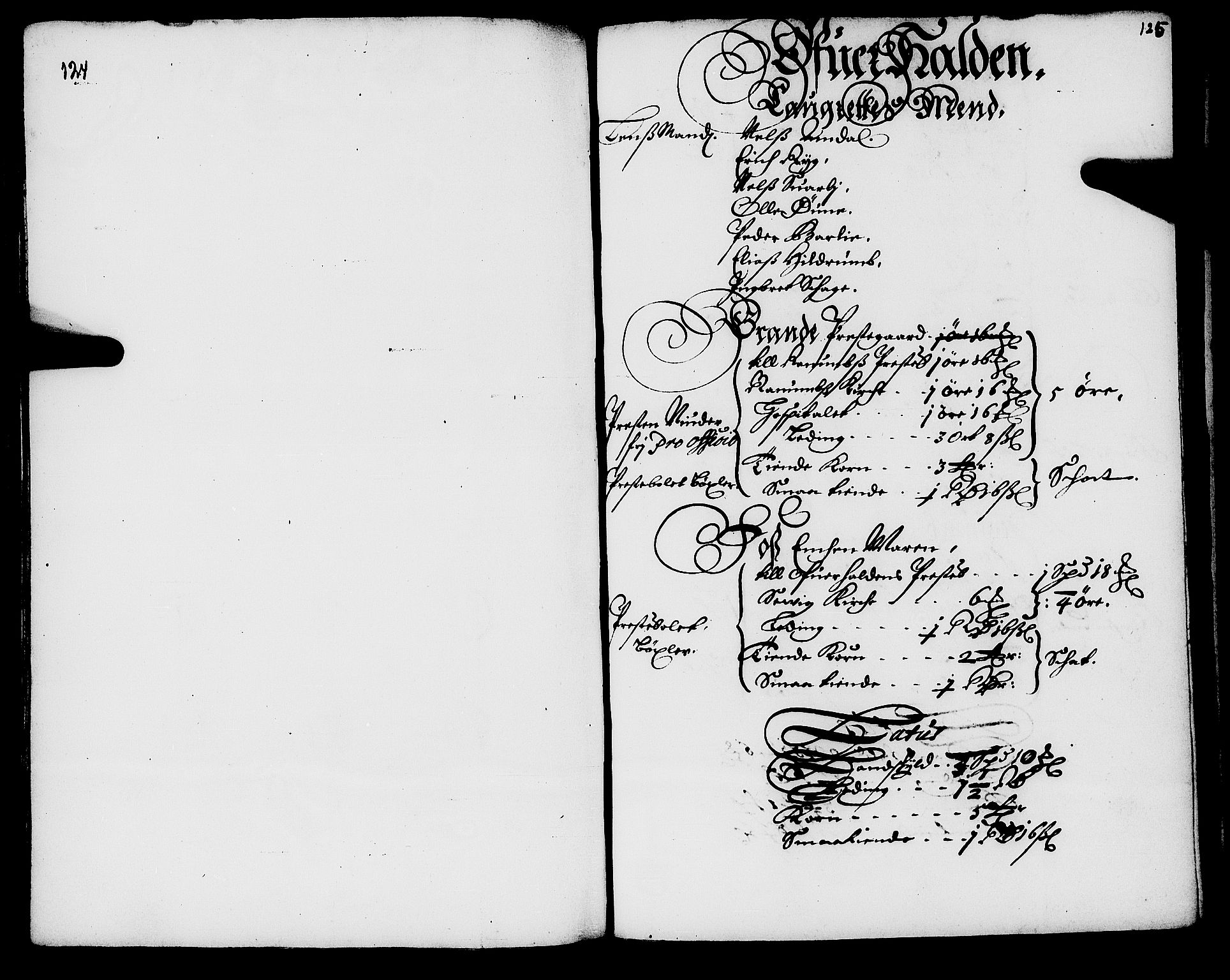 Rentekammeret inntil 1814, Realistisk ordnet avdeling, AV/RA-EA-4070/N/Nb/Nba/L0056: Namdalen len, 1669, p. 124-125