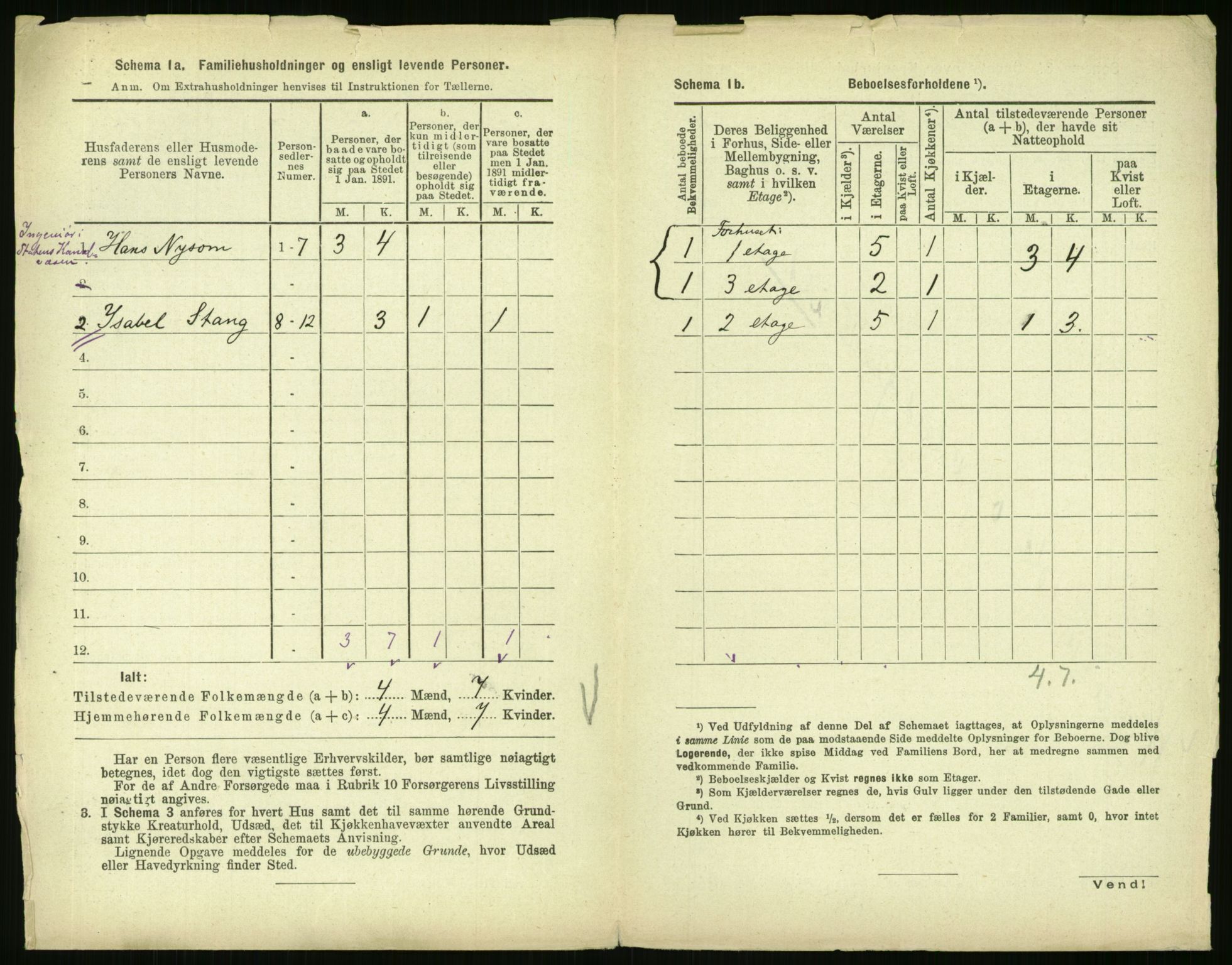 RA, 1891 census for 0301 Kristiania, 1891, p. 29550