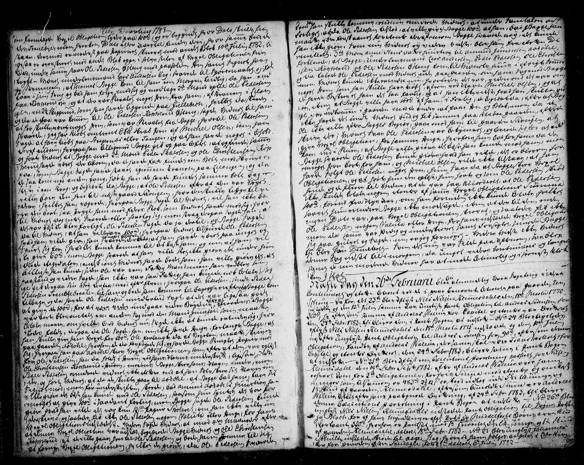 Lier, Røyken og Hurum sorenskriveri, AV/SAKO-A-89/F/Fa/L0058: Tingbok, 1782-1788, p. 14