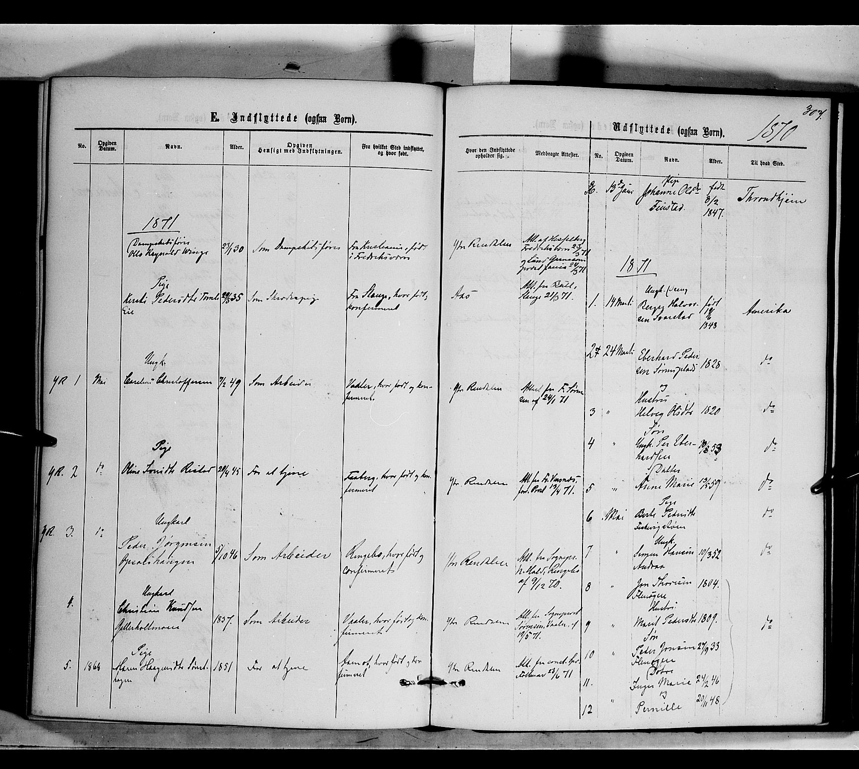Rendalen prestekontor, SAH/PREST-054/H/Ha/Haa/L0006: Parish register (official) no. 6, 1867-1877, p. 307