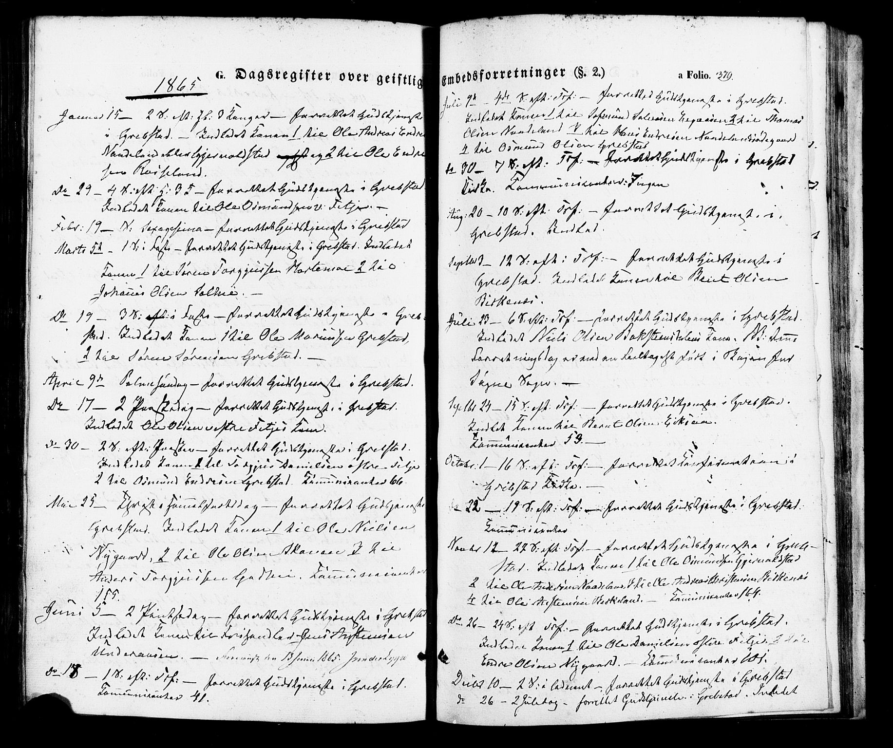 Søgne sokneprestkontor, AV/SAK-1111-0037/F/Fa/Faa/L0002: Parish register (official) no. A 2, 1854-1882, p. 379