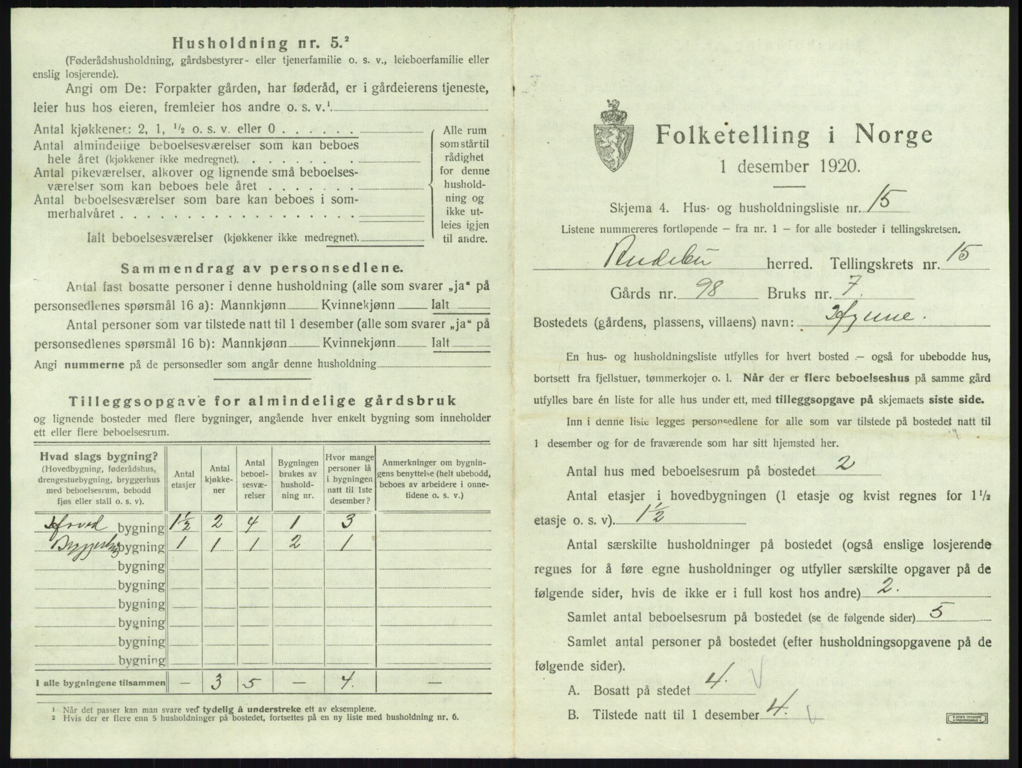 SAKO, 1920 census for Andebu, 1920, p. 867