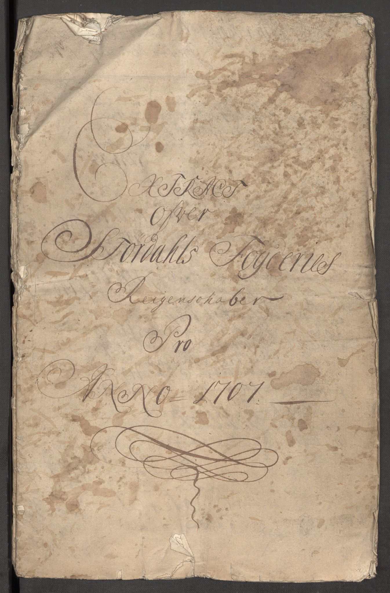 Rentekammeret inntil 1814, Reviderte regnskaper, Fogderegnskap, AV/RA-EA-4092/R62/L4197: Fogderegnskap Stjørdal og Verdal, 1707, p. 4