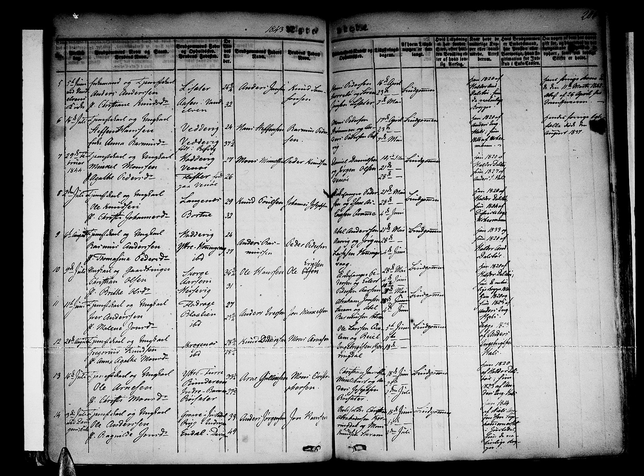 Selje sokneprestembete, AV/SAB-A-99938/H/Ha/Haa/Haaa: Parish register (official) no. A 9, 1829-1844, p. 207