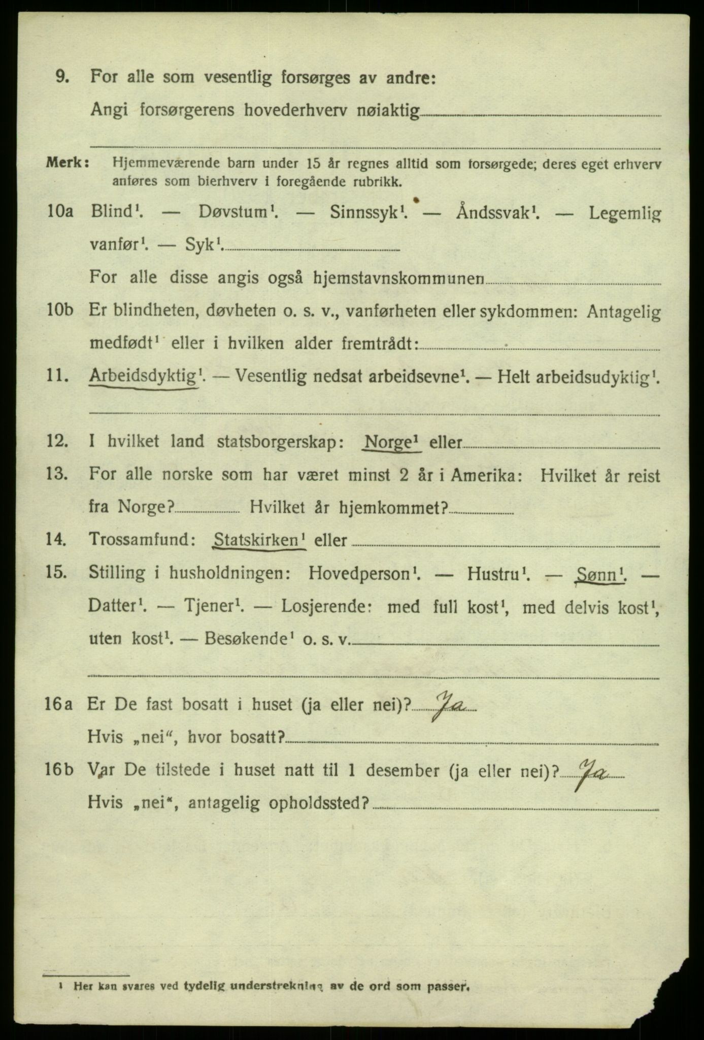 SAB, 1920 census for Austrheim, 1920, p. 2935