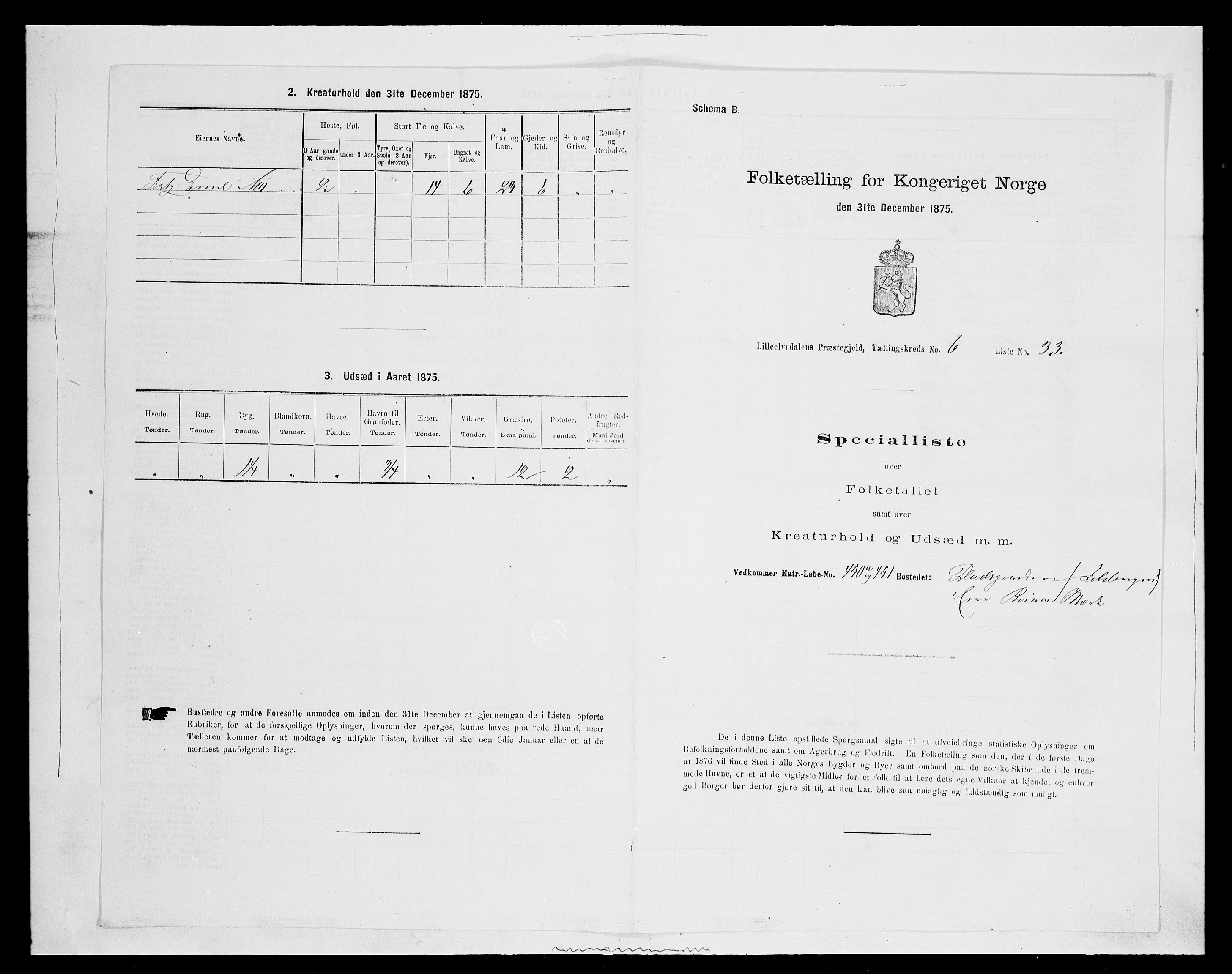 SAH, 1875 census for 0438P Lille Elvedalen, 1875, p. 572