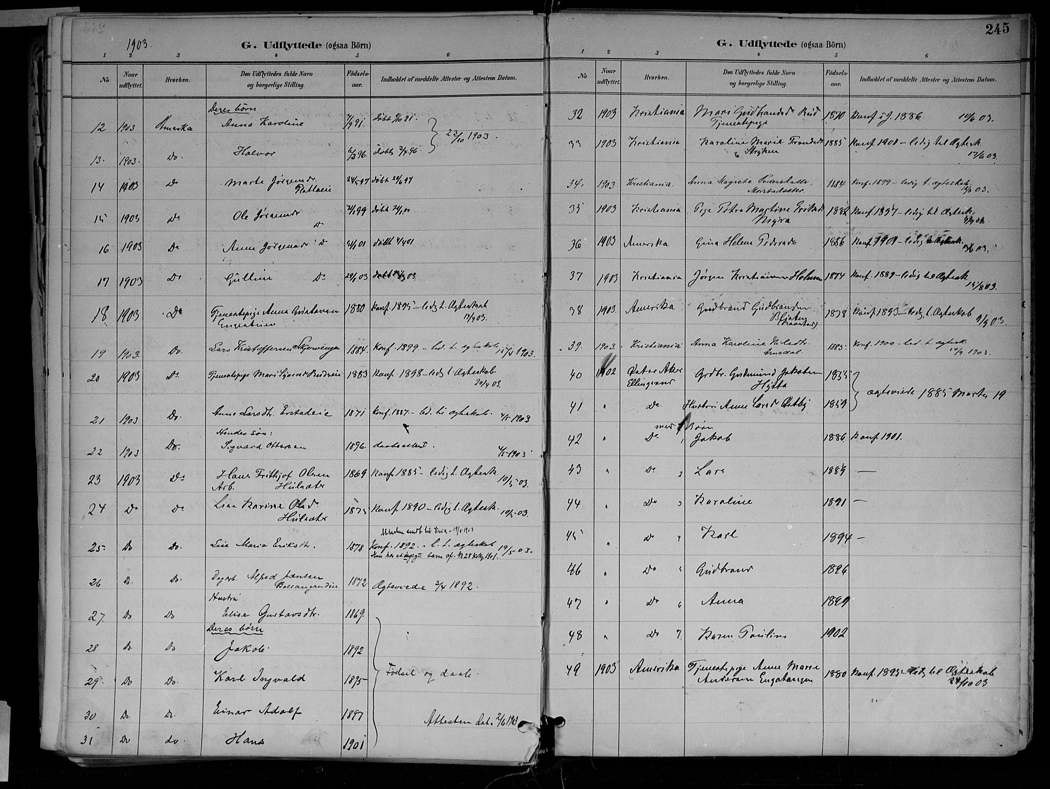 Jevnaker prestekontor, SAH/PREST-116/H/Ha/Haa/L0010: Parish register (official) no. 10, 1891-1906, p. 245