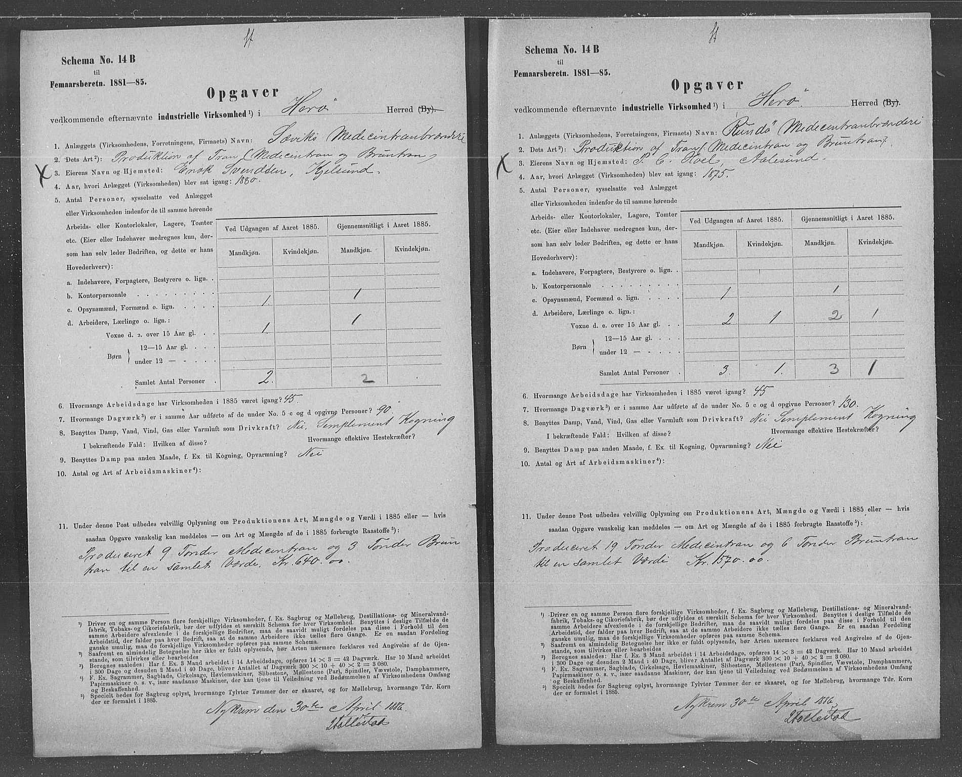 Statistisk sentralbyrå, Næringsøkonomiske emner, Generelt - Amtmennenes femårsberetninger, AV/RA-S-2233/F/Fa/L0066: --, 1885, p. 3