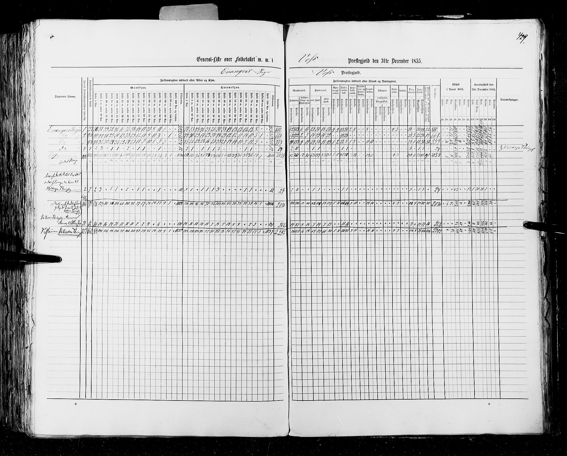 RA, Census 1855, vol. 4: Stavanger amt og Søndre Bergenhus amt, 1855, p. 429