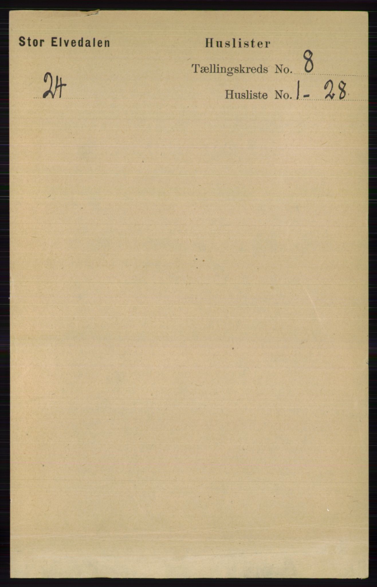 RA, 1891 census for 0430 Stor-Elvdal, 1891, p. 3412