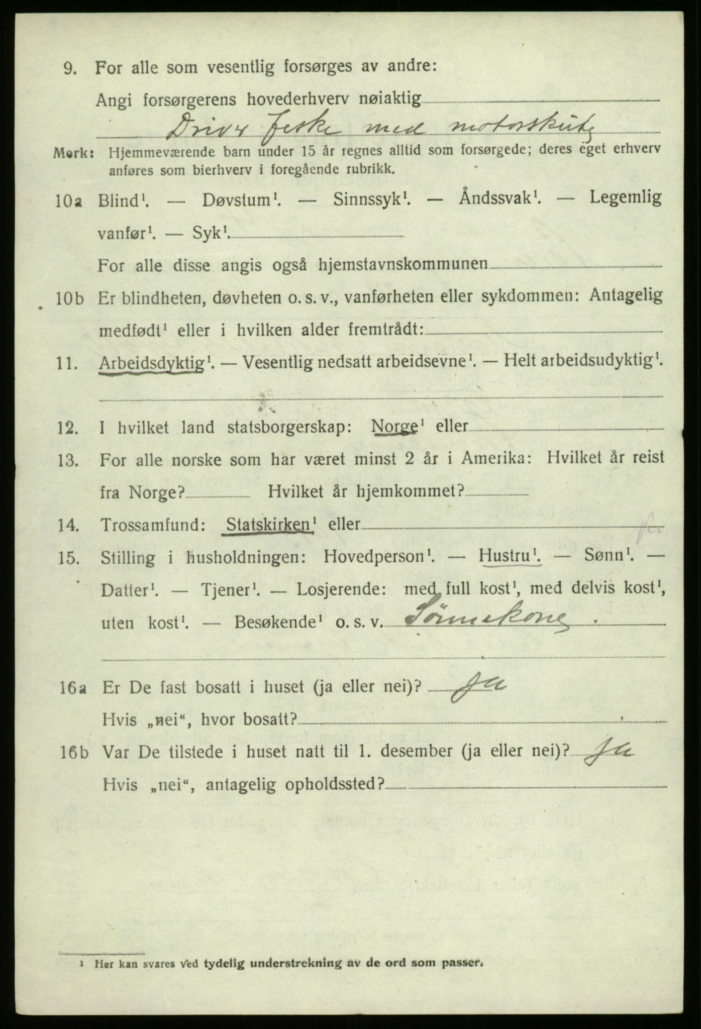 SAB, 1920 census for Bremanger, 1920, p. 2755