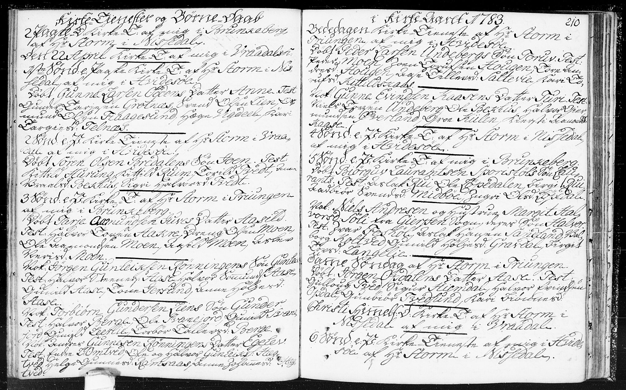 Kviteseid kirkebøker, SAKO/A-276/F/Fa/L0002: Parish register (official) no. I 2, 1773-1786, p. 210