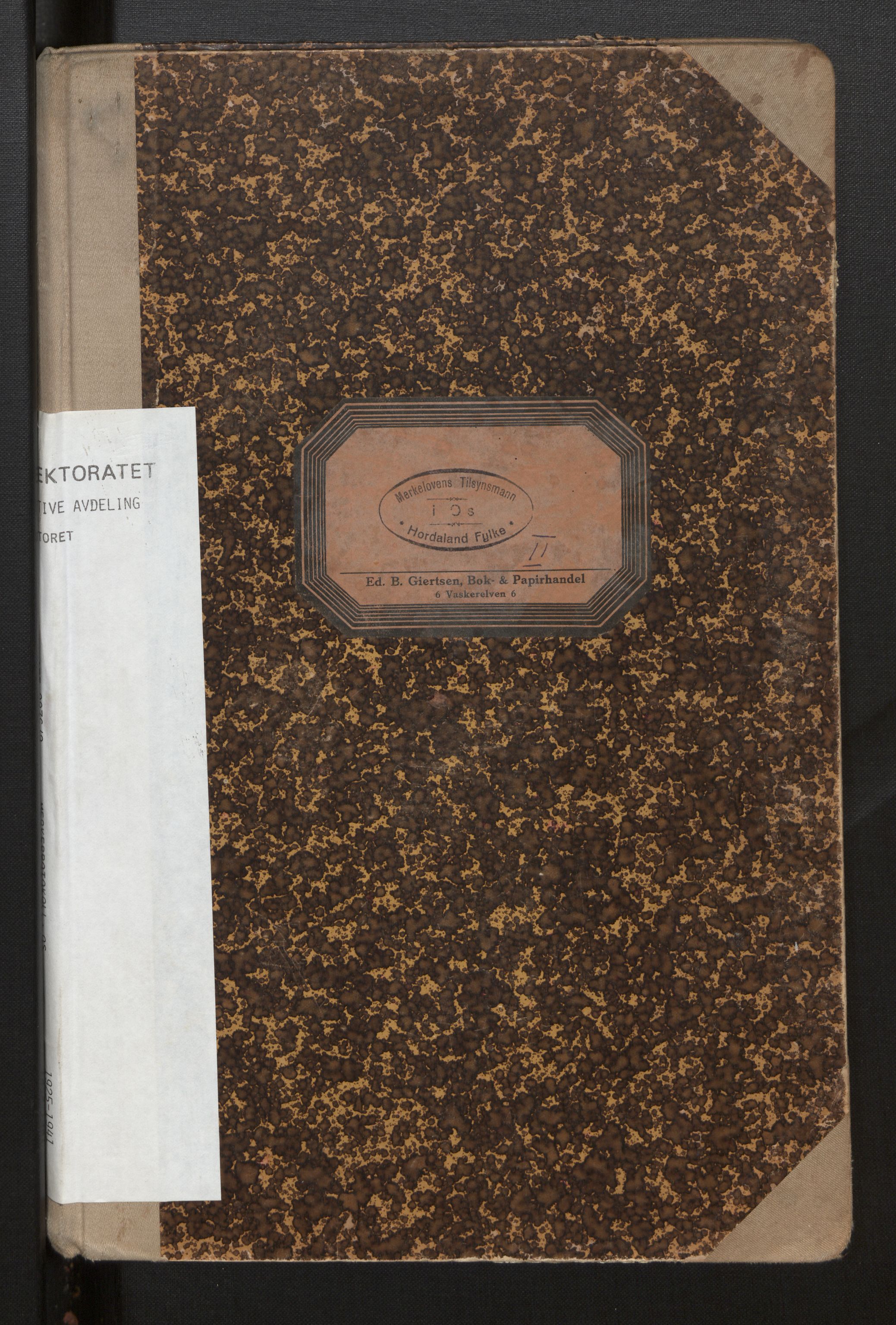 Fiskeridirektoratet - 1 Adm. ledelse - 13 Båtkontoret, AV/SAB-A-2003/I/Ia/Iah/L0101: 135.0836/2 Merkeprotokoll - Os, 1925-1941