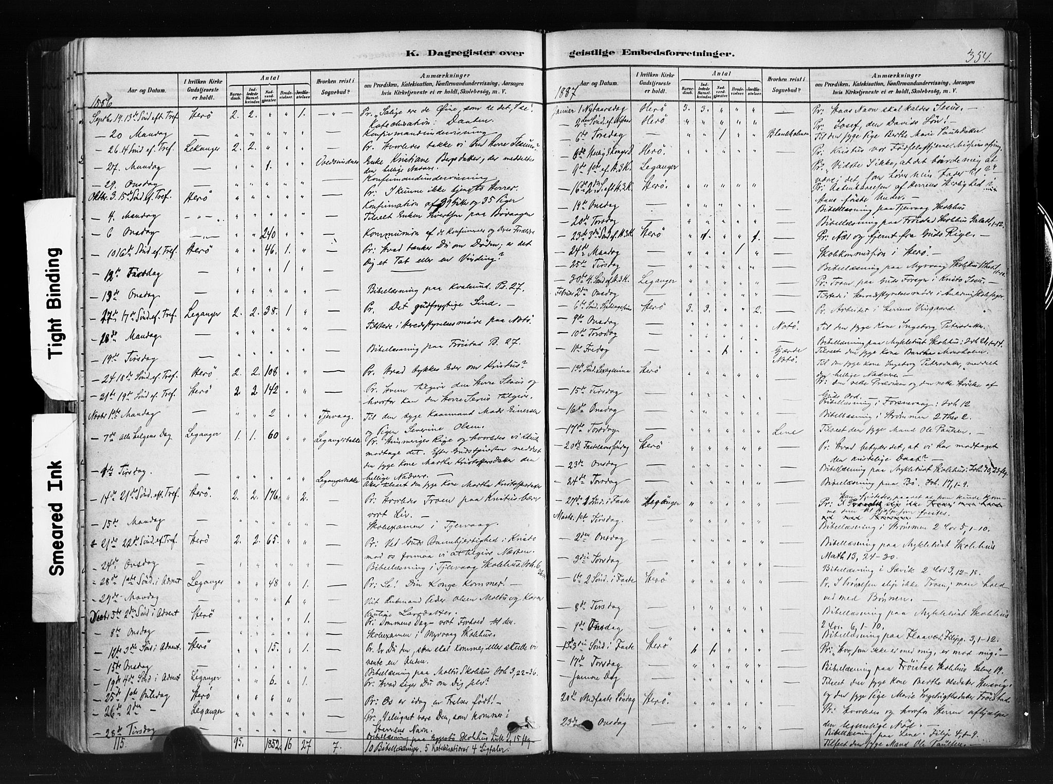 Ministerialprotokoller, klokkerbøker og fødselsregistre - Møre og Romsdal, SAT/A-1454/507/L0073: Parish register (official) no. 507A08, 1878-1904, p. 354