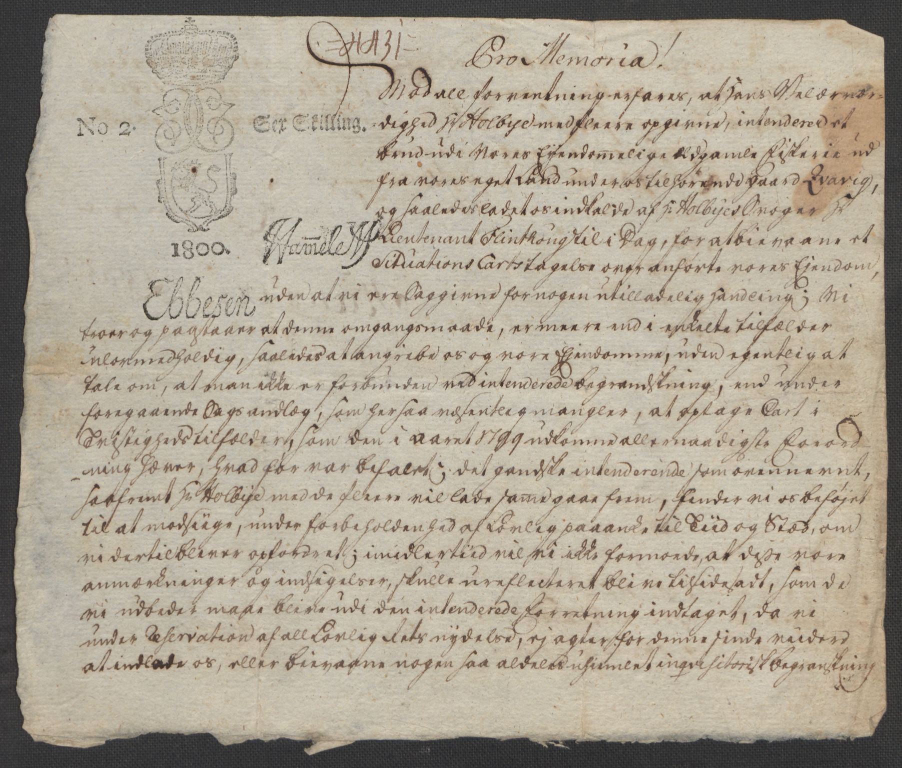 Riksarkivets diplomsamling, RA/EA-5965/F15/L0034: Prestearkiv - Vest-Agder, 1801-1803, p. 192