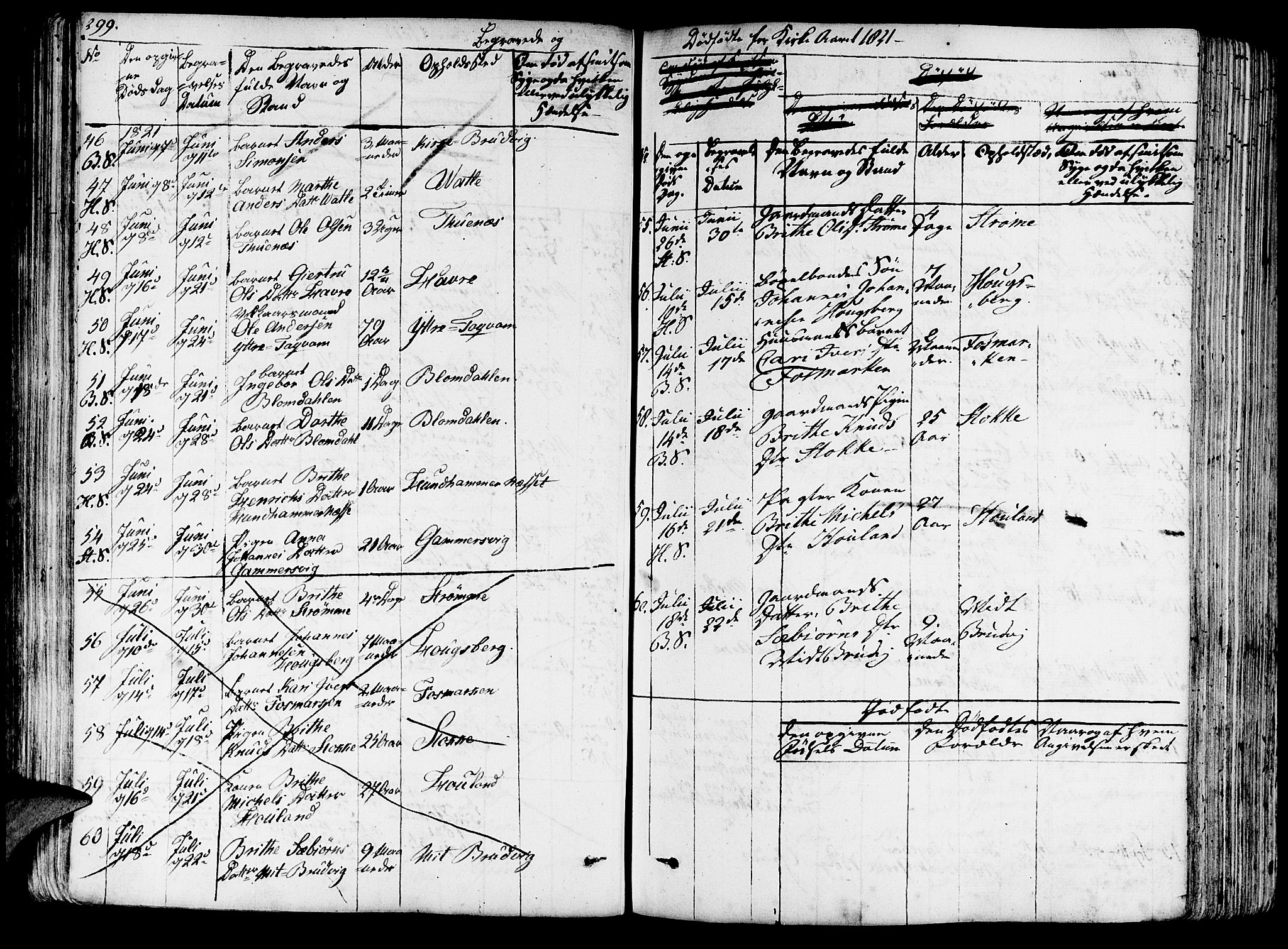 Haus sokneprestembete, AV/SAB-A-75601/H/Haa: Parish register (official) no. A 13, 1821-1827, p. 299