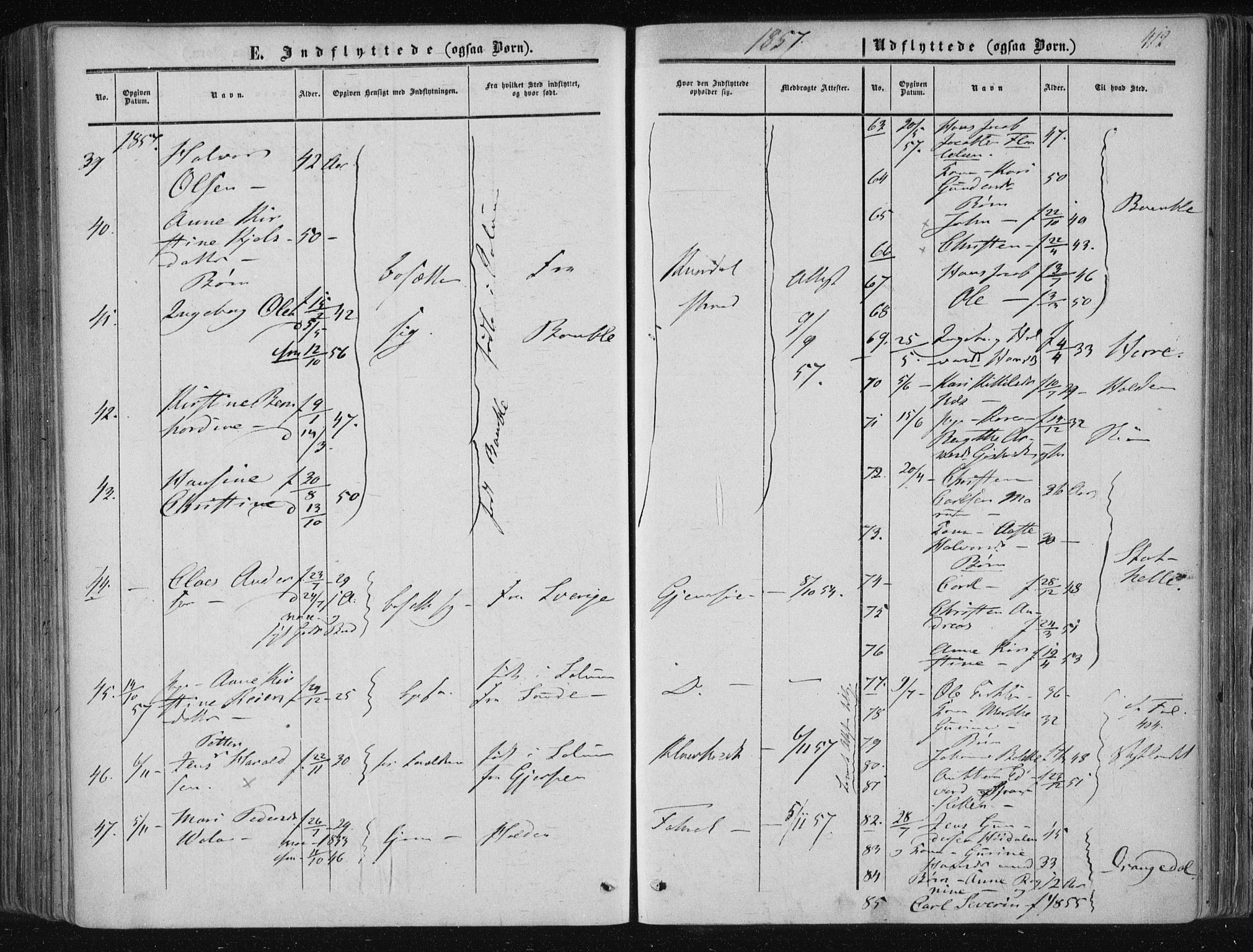 Solum kirkebøker, AV/SAKO-A-306/F/Fa/L0007: Parish register (official) no. I 7, 1856-1864, p. 412