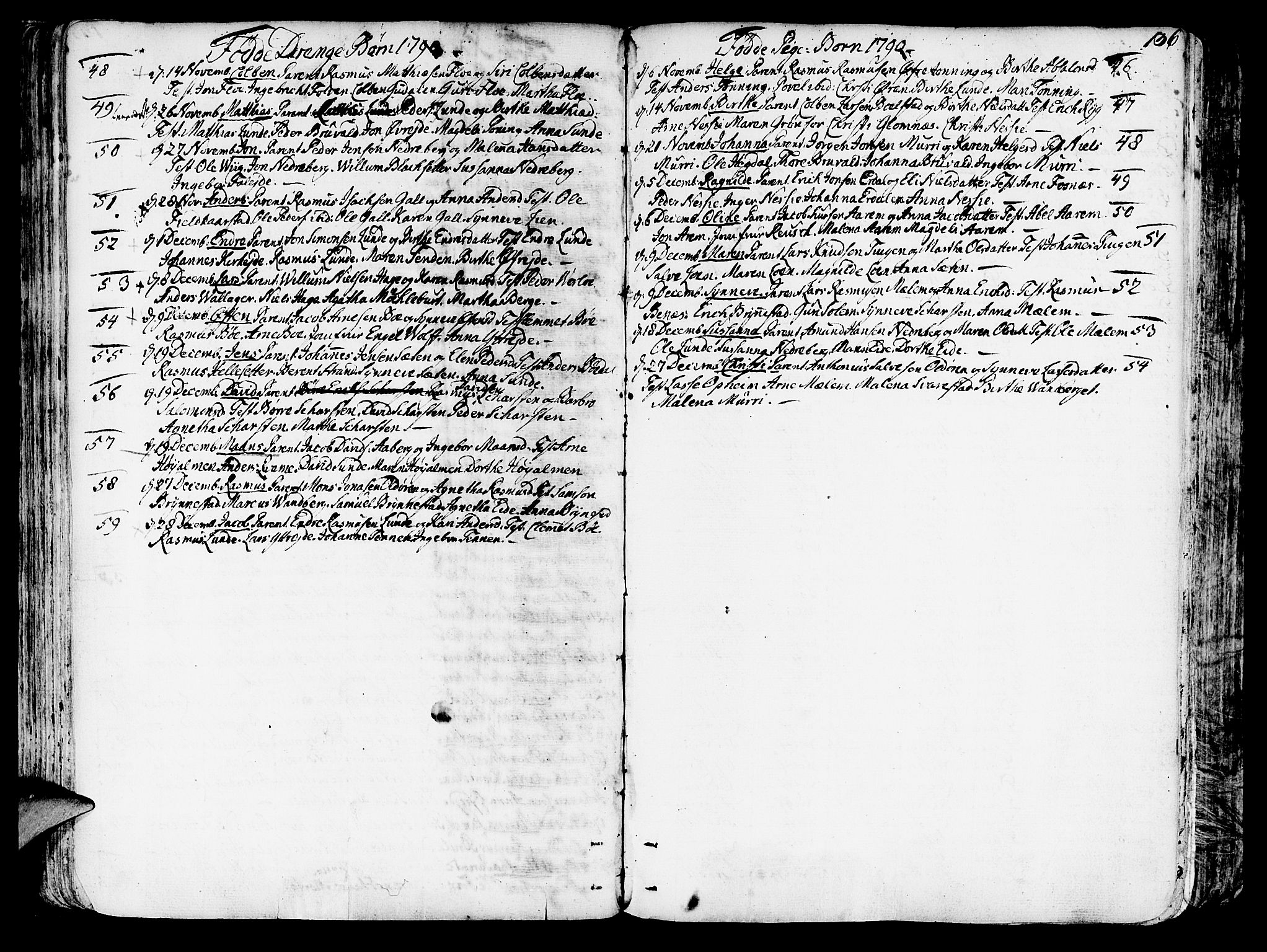 Innvik sokneprestembete, SAB/A-80501: Parish register (official) no. A 1, 1750-1816, p. 136
