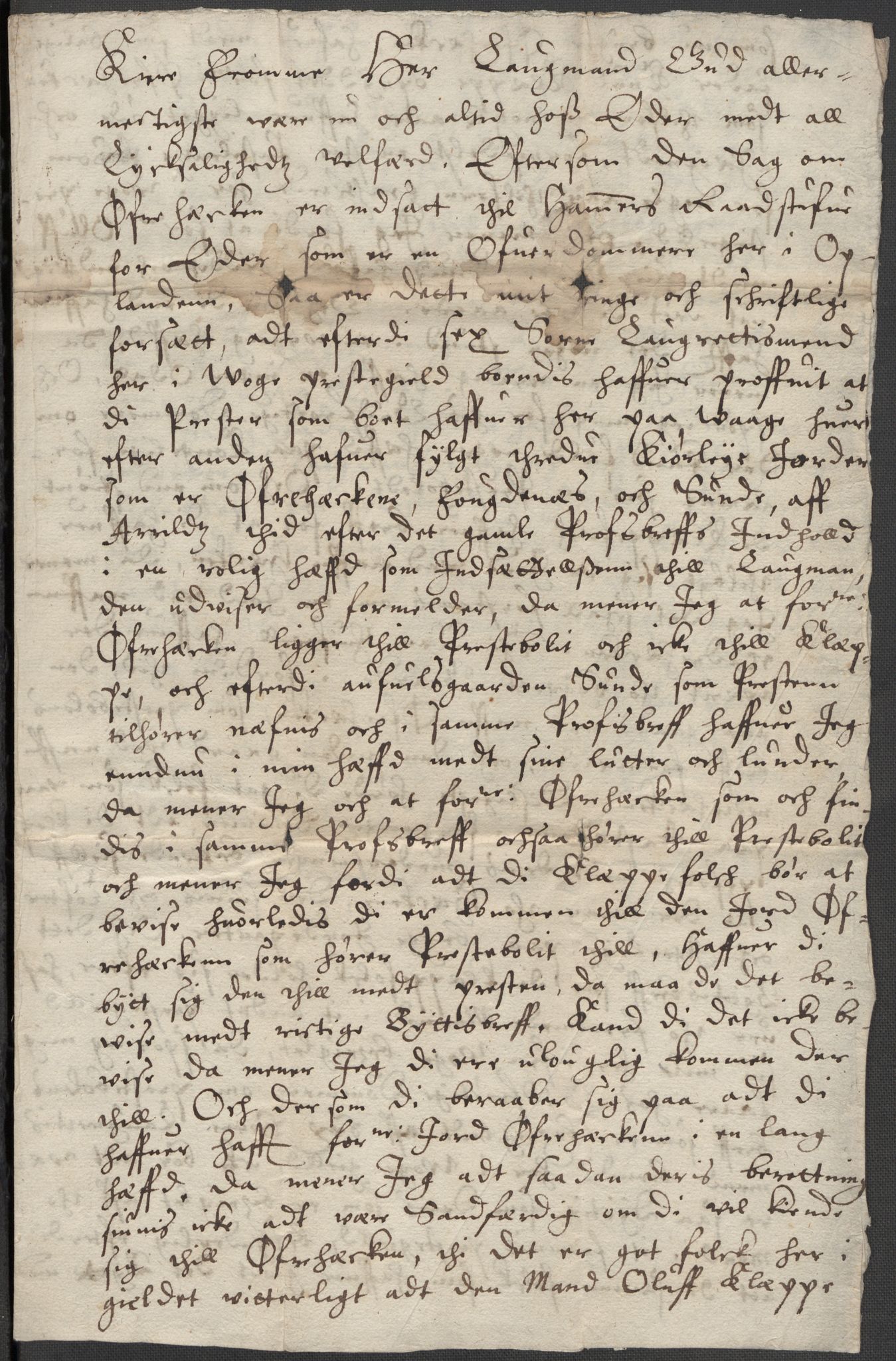 Riksarkivets diplomsamling, AV/RA-EA-5965/F15/L0013: Prestearkiv - Oppland, 1590-1657, p. 136