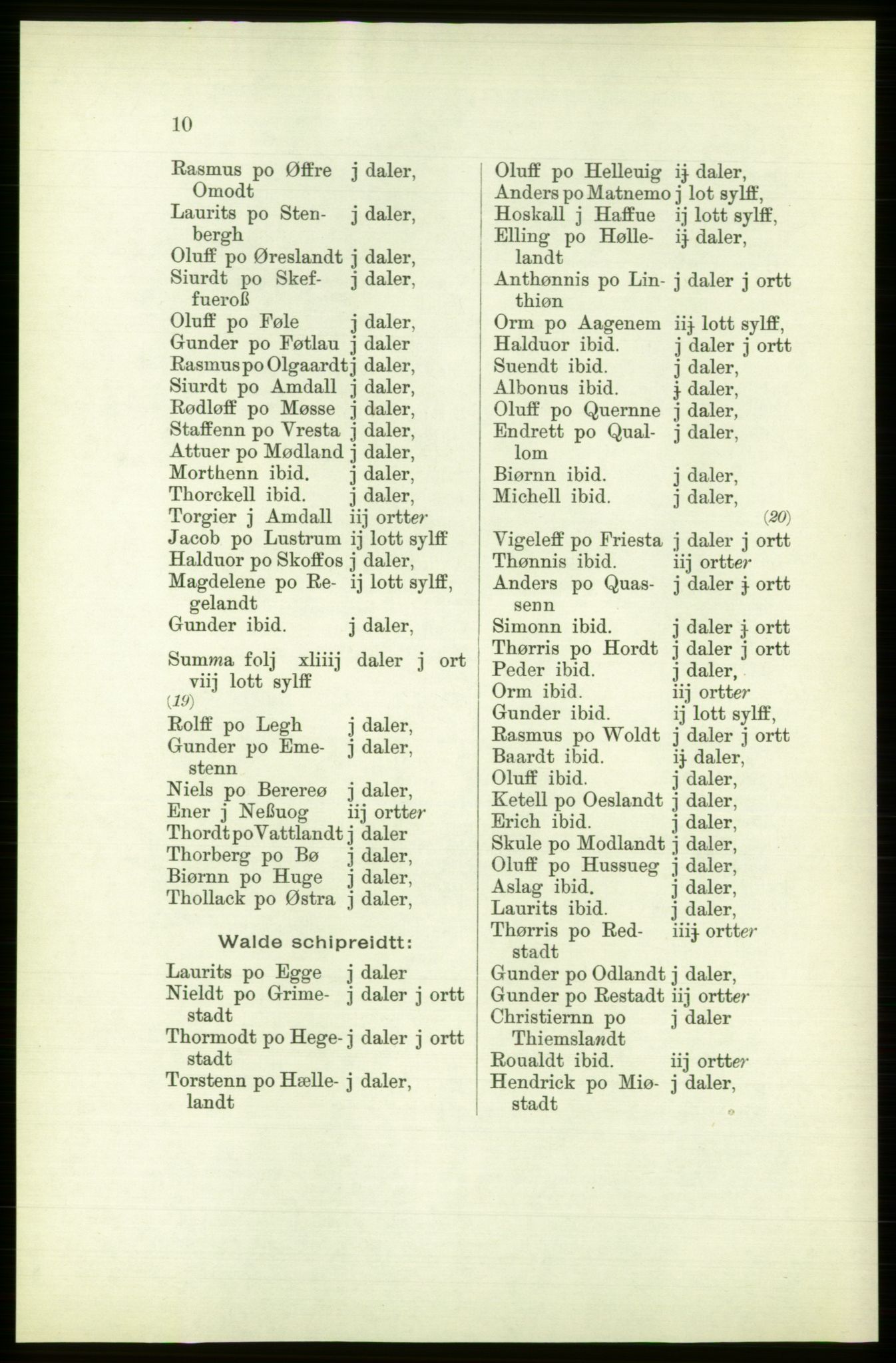 Publikasjoner utgitt av Arkivverket, PUBL/PUBL-001/C/0003: Bind 3: Skatten av Bergenhus len 1563, 1563, p. 10