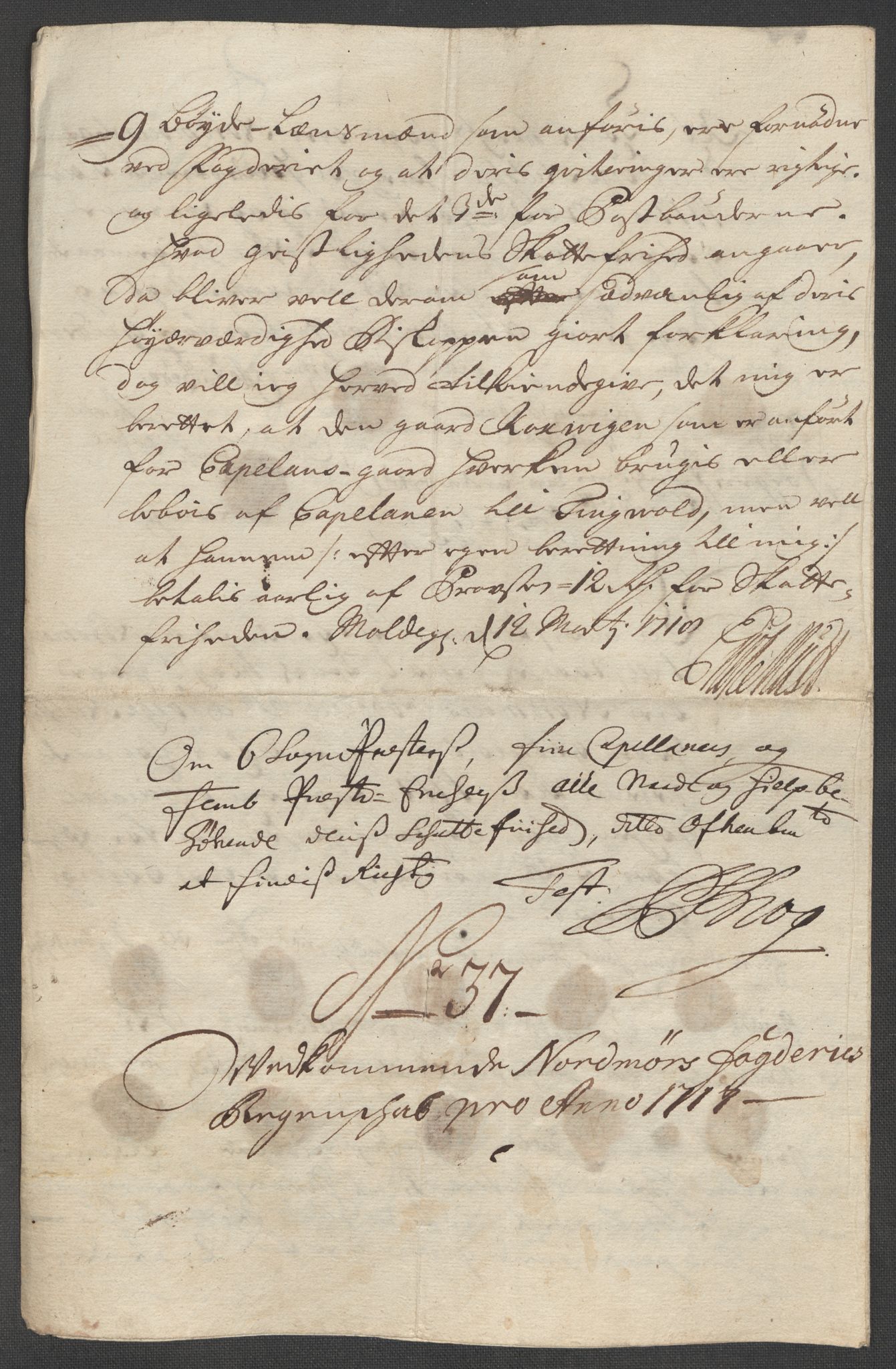 Rentekammeret inntil 1814, Reviderte regnskaper, Fogderegnskap, RA/EA-4092/R56/L3750: Fogderegnskap Nordmøre, 1717, p. 229