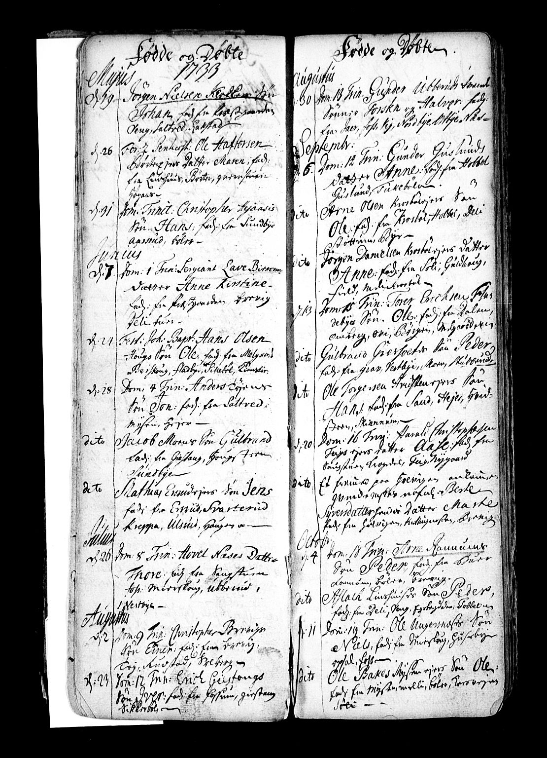 Enebakk prestekontor Kirkebøker, AV/SAO-A-10171c/F/Fa/L0001: Parish register (official) no. I 1, 1719-1754