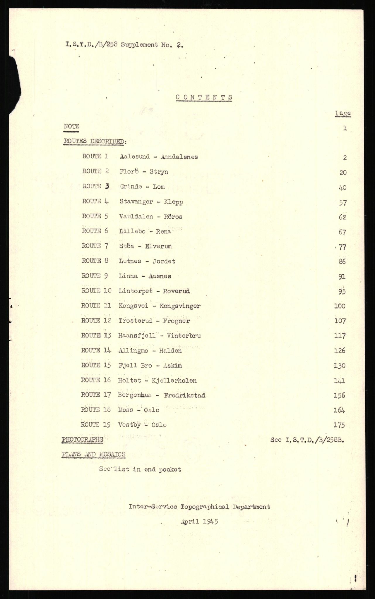 Forsvaret, Forsvarets overkommando II, AV/RA-RAFA-3915/D/Dd/L0018: Sør-Norge, veier, 1943-1945, p. 484