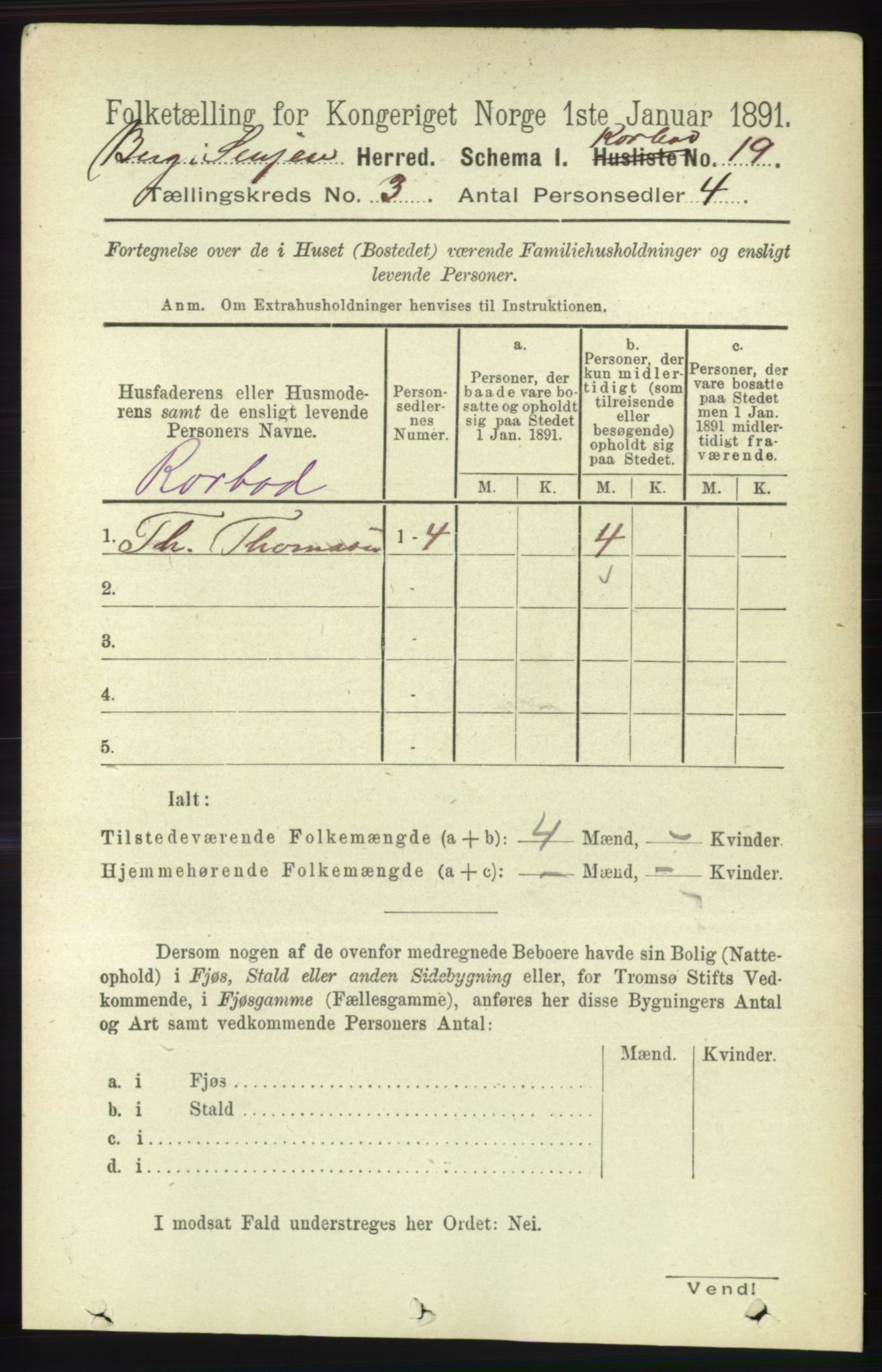 RA, 1891 census for 1929 Berg, 1891, p. 1341