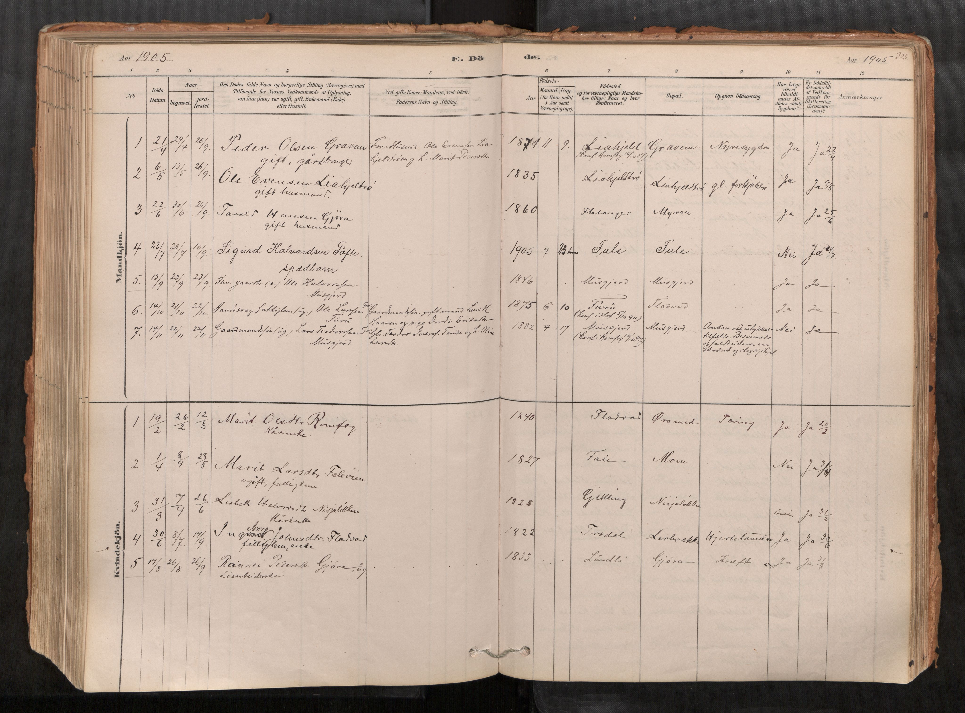 Sunndal sokneprestkontor, AV/SAT-A-1085/1/I/I1/I1a/L0001: Parish register (official) no. 1, 1877-1914, p. 303