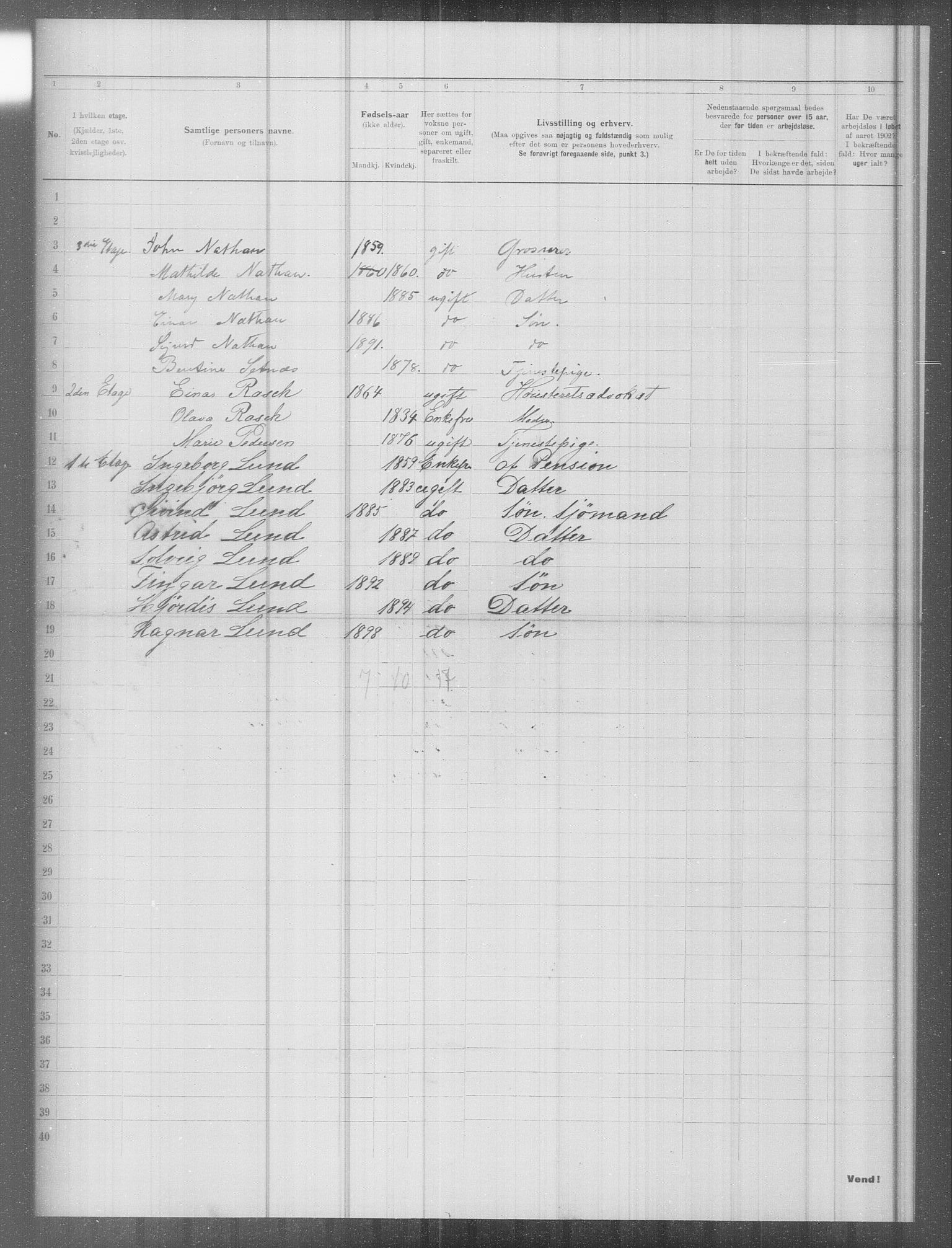OBA, Municipal Census 1902 for Kristiania, 1902, p. 9867