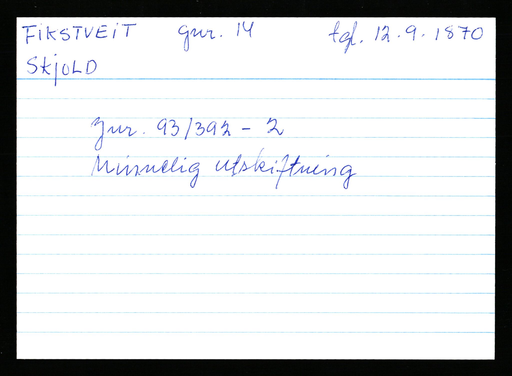 Statsarkivet i Stavanger, AV/SAST-A-101971/03/Y/Yk/L0009: Registerkort sortert etter gårdsnavn: Ersdal - Fikstveit, 1750-1930, p. 540