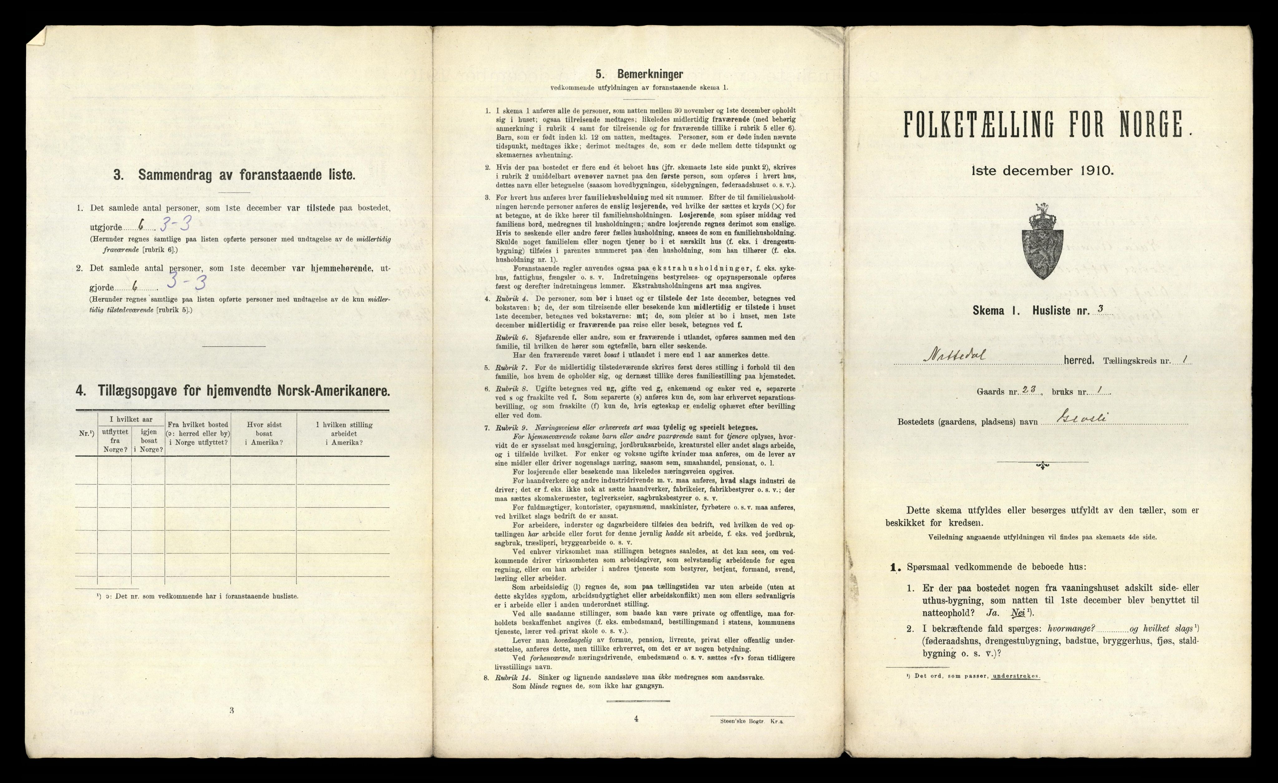 RA, 1910 census for Nittedal, 1910, p. 31