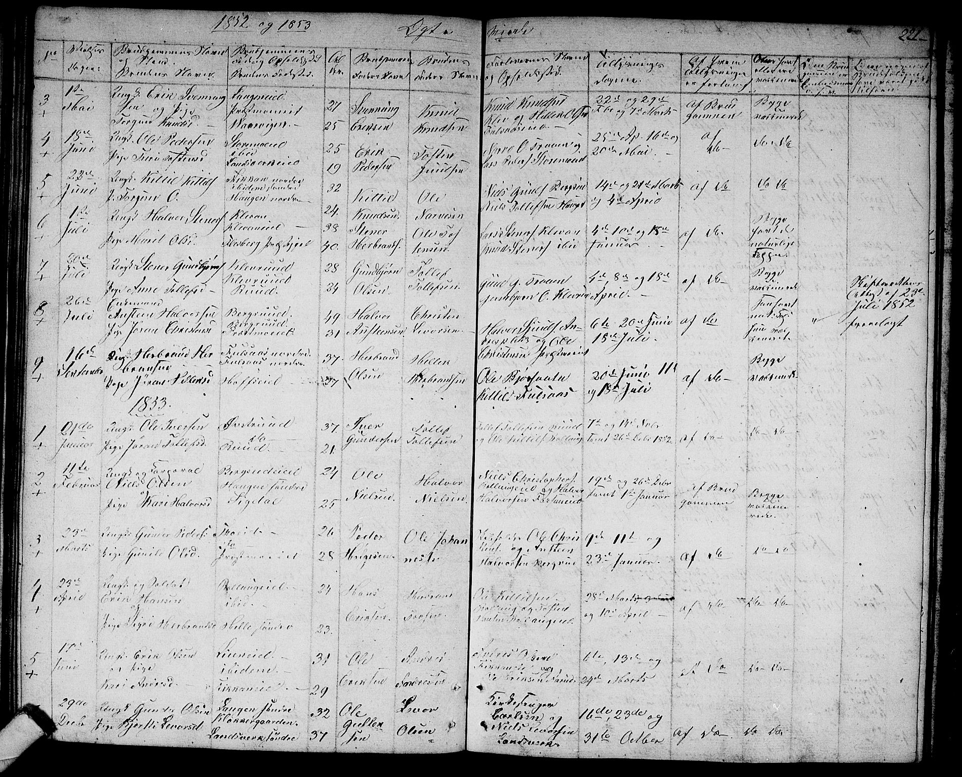 Rollag kirkebøker, SAKO/A-240/G/Ga/L0002: Parish register (copy) no. I 2, 1831-1856, p. 221