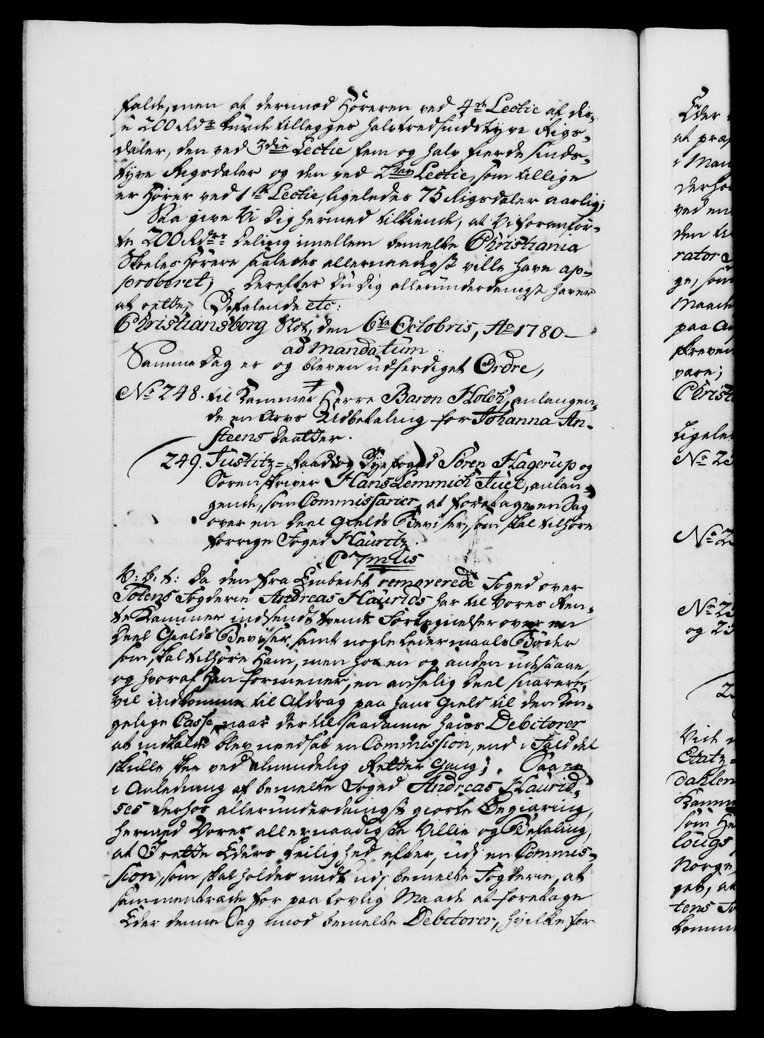 Danske Kanselli 1572-1799, AV/RA-EA-3023/F/Fc/Fca/Fcab/L0042: Norske tegnelser, 1777-1781, p. 576b