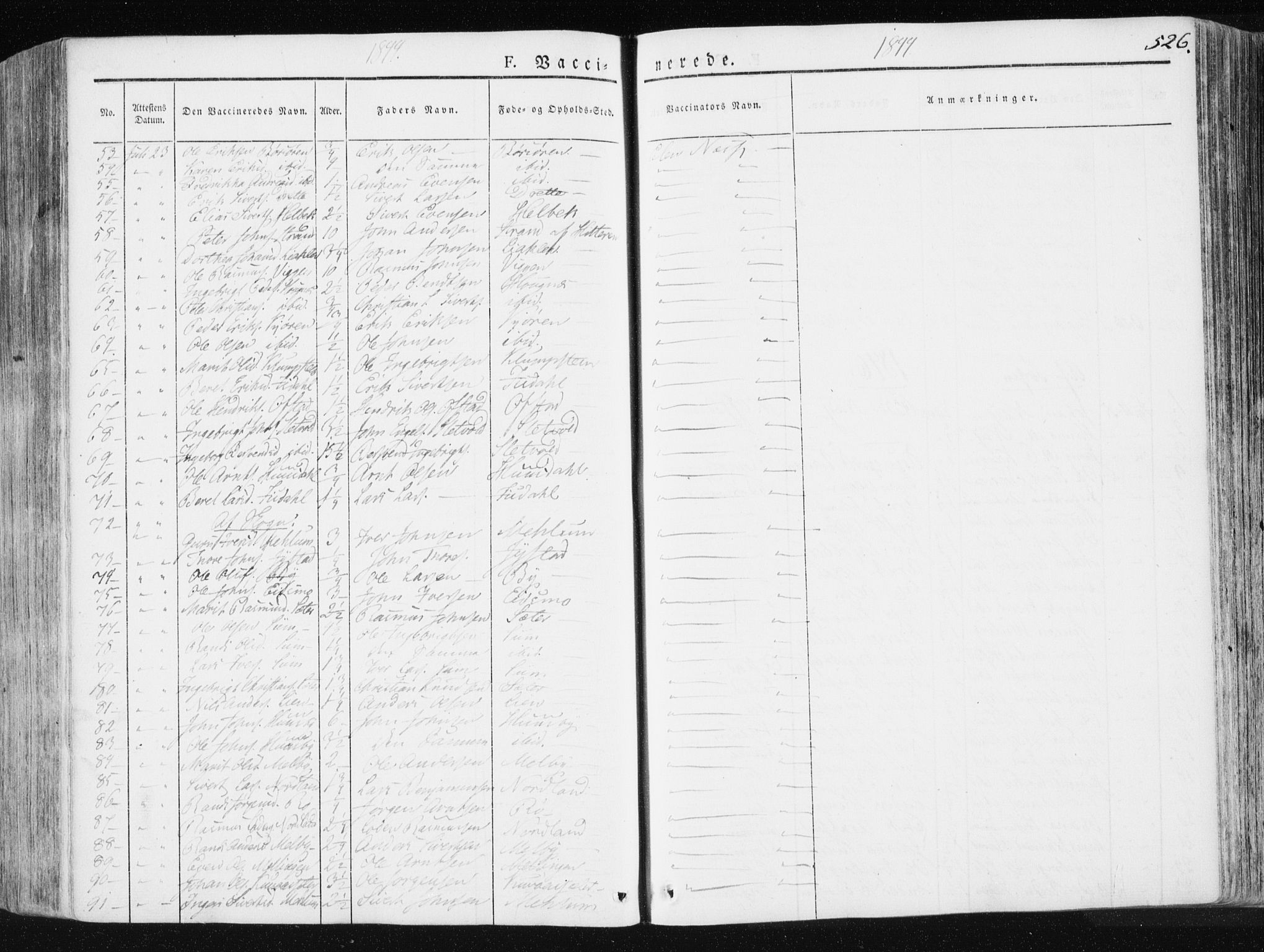 Ministerialprotokoller, klokkerbøker og fødselsregistre - Sør-Trøndelag, SAT/A-1456/665/L0771: Parish register (official) no. 665A06, 1830-1856, p. 526