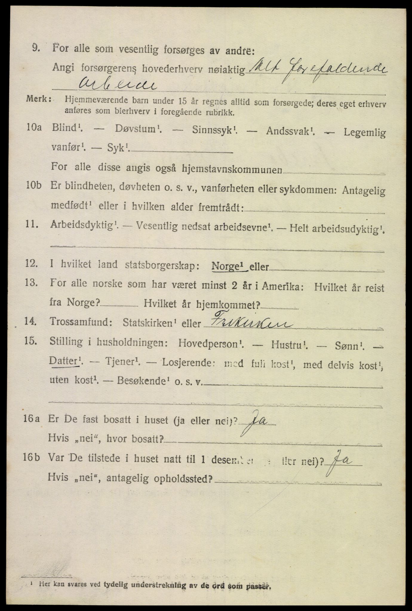 SAK, 1920 census for Øvrebø, 1920, p. 963