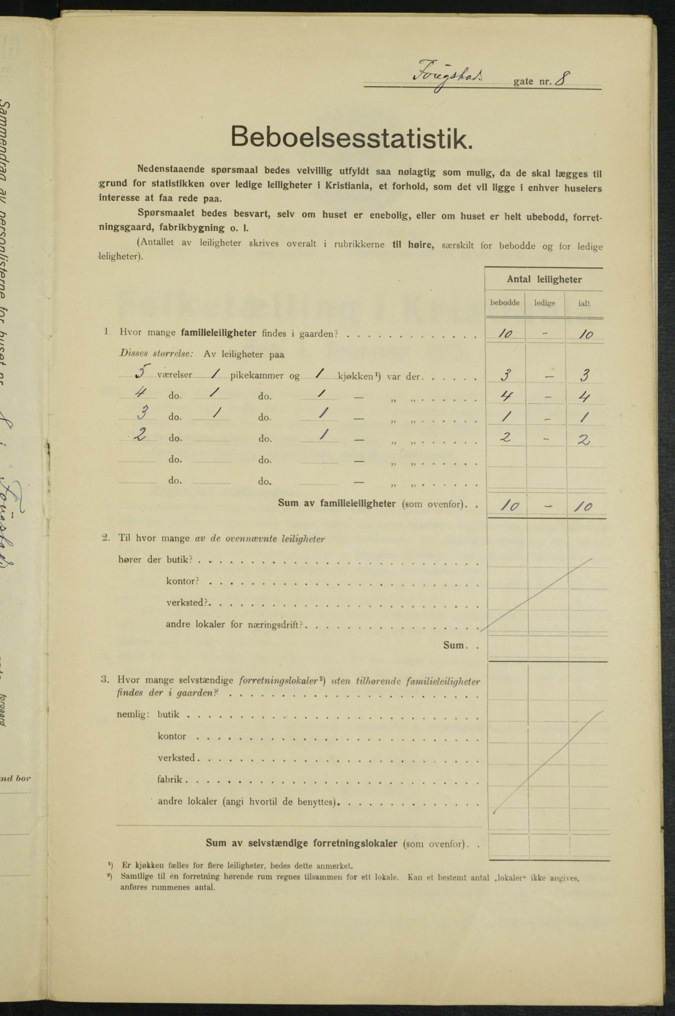 OBA, Municipal Census 1915 for Kristiania, 1915, p. 24834