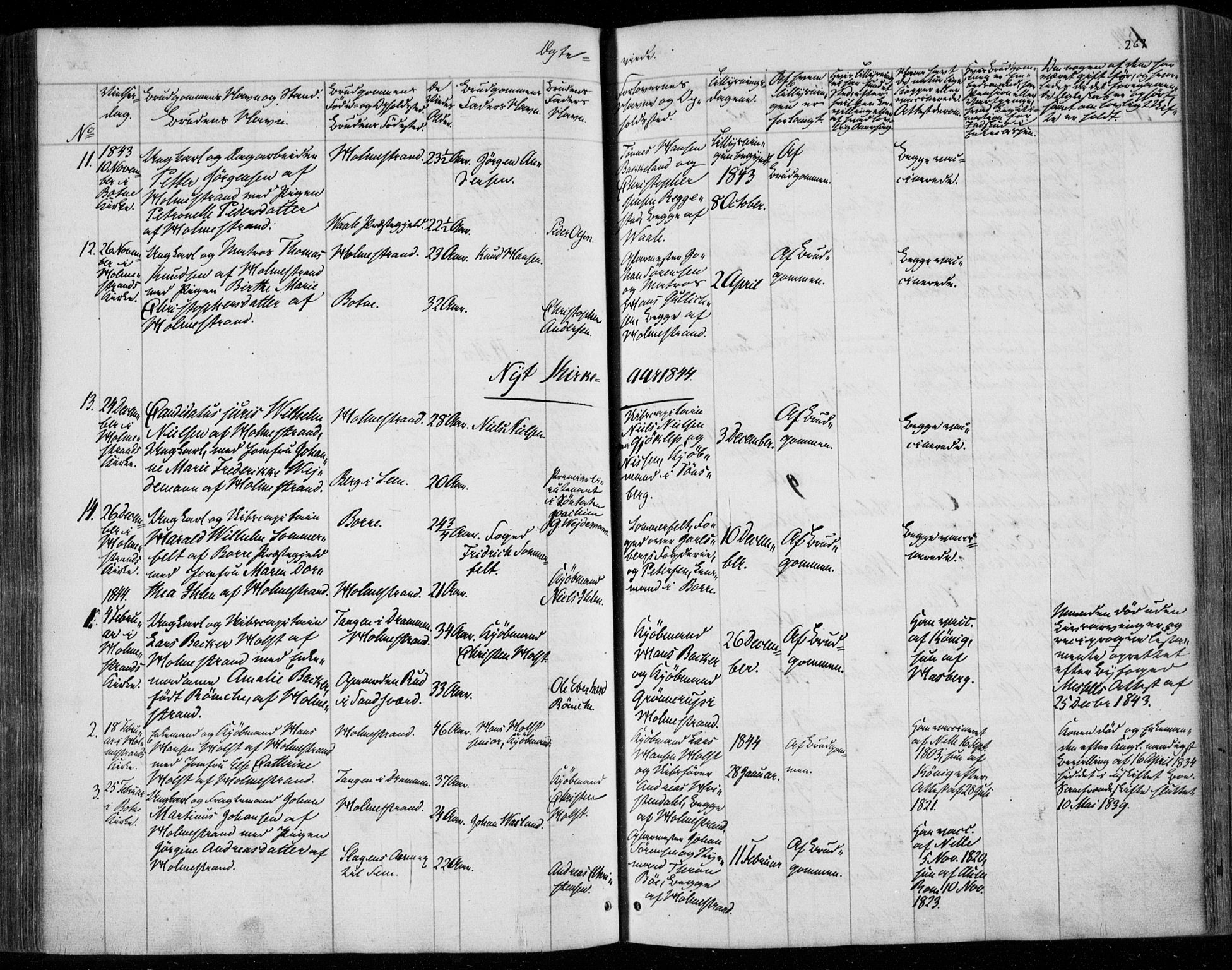 Holmestrand kirkebøker, SAKO/A-346/F/Fa/L0002: Parish register (official) no. 2, 1840-1866, p. 263