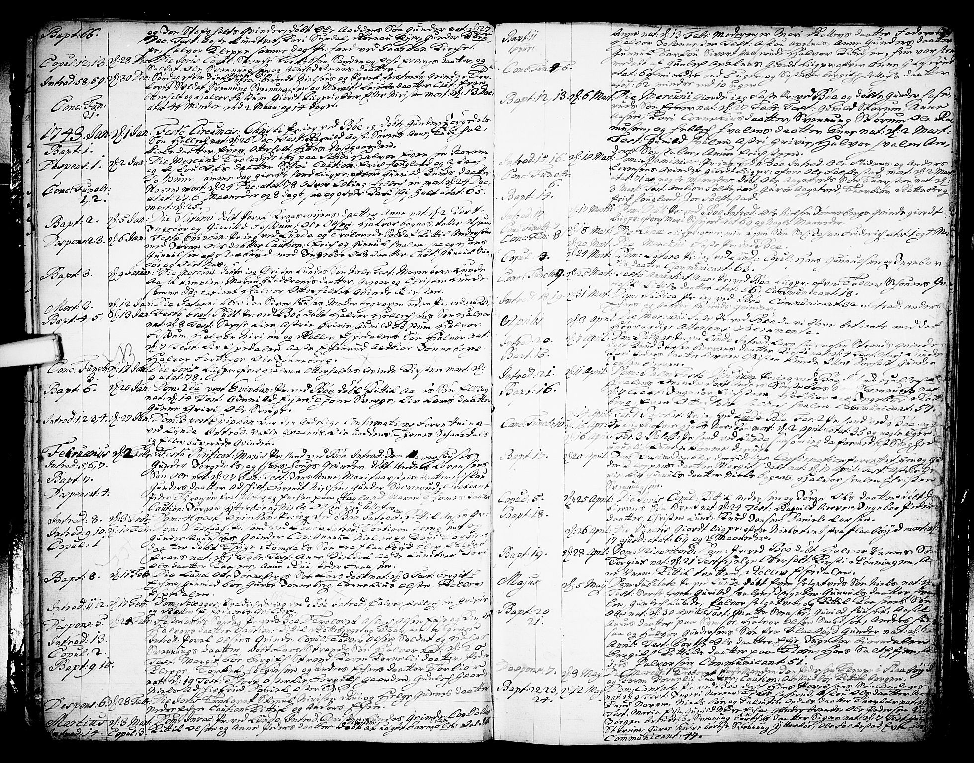 Bø kirkebøker, SAKO/A-257/F/Fa/L0003: Parish register (official) no. 3, 1733-1748, p. 26
