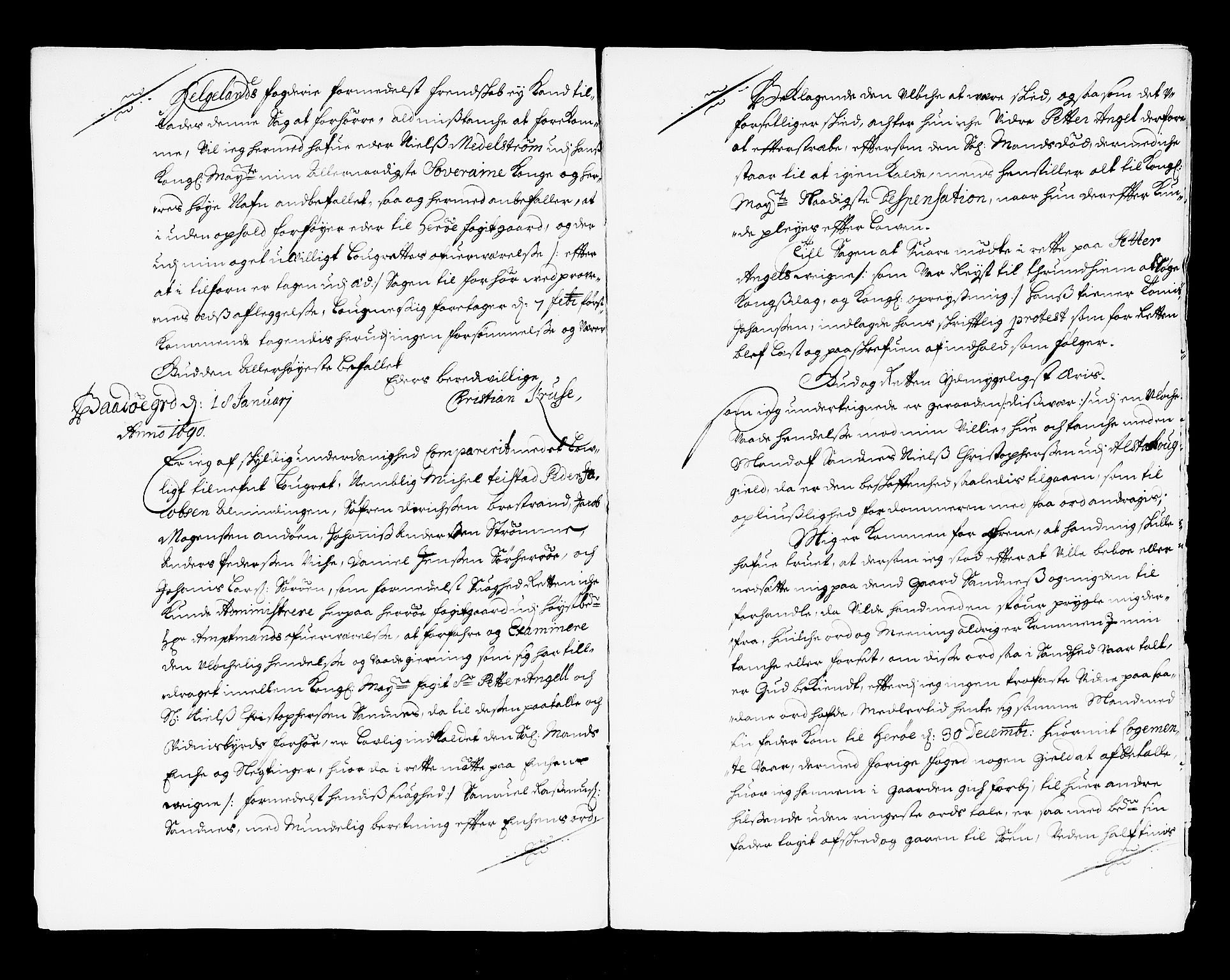 Nordland og Finnmarks lagstol, AV/SAT-A-5608/X/L0039: Kongelige forordninger, 1690-1707