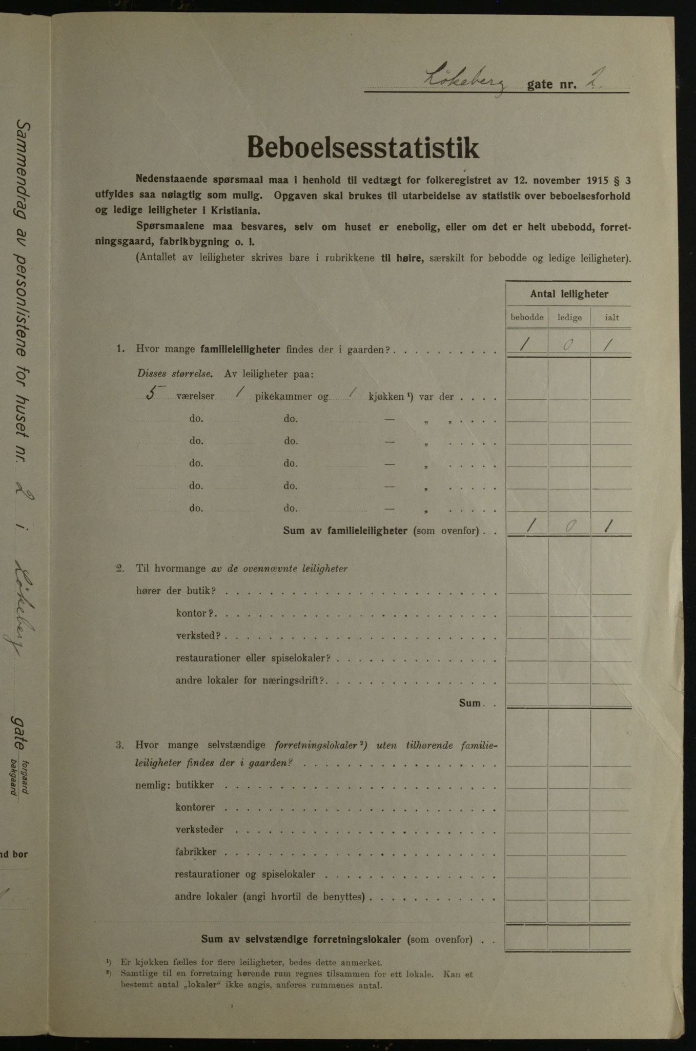 OBA, Municipal Census 1923 for Kristiania, 1923, p. 65122