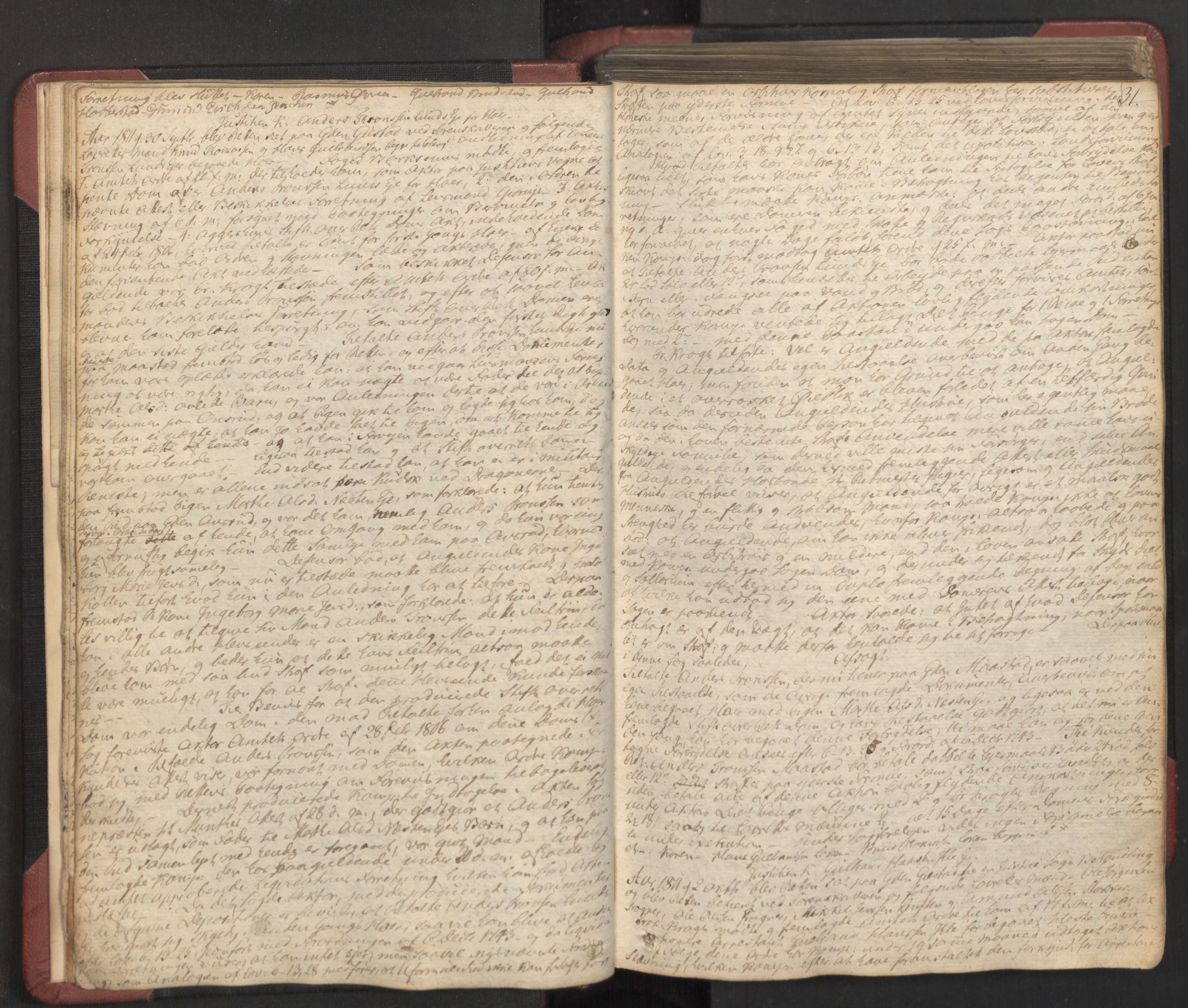 Øvre Romerike sorenskriveri, SAO/A-10649/F/Fc/Fca/L0009: Ekstrarettsprotokoll 9, 1811-1816, p. 30b-31a