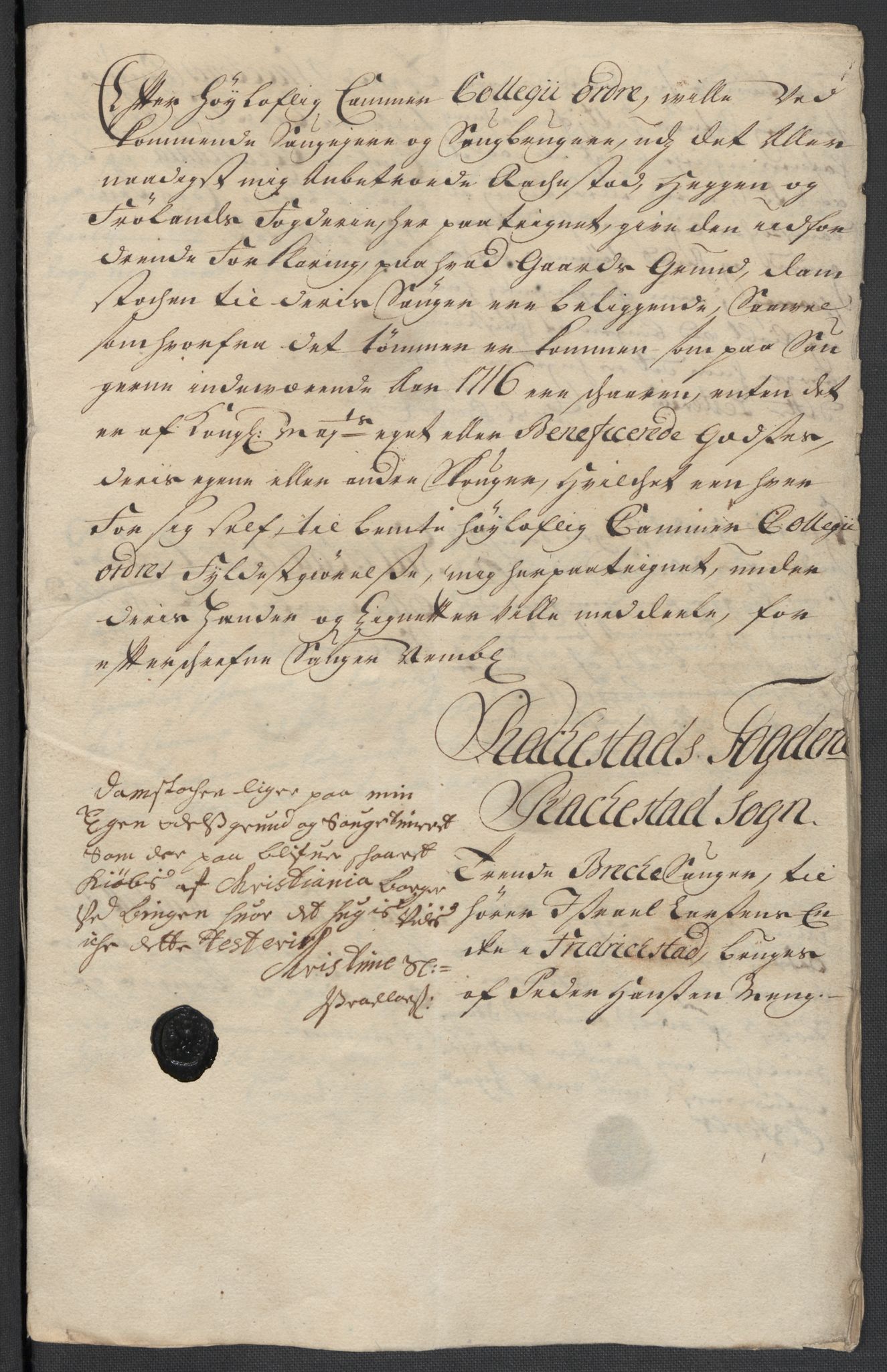 Rentekammeret inntil 1814, Reviderte regnskaper, Fogderegnskap, AV/RA-EA-4092/R07/L0311: Fogderegnskap Rakkestad, Heggen og Frøland, 1716, p. 233