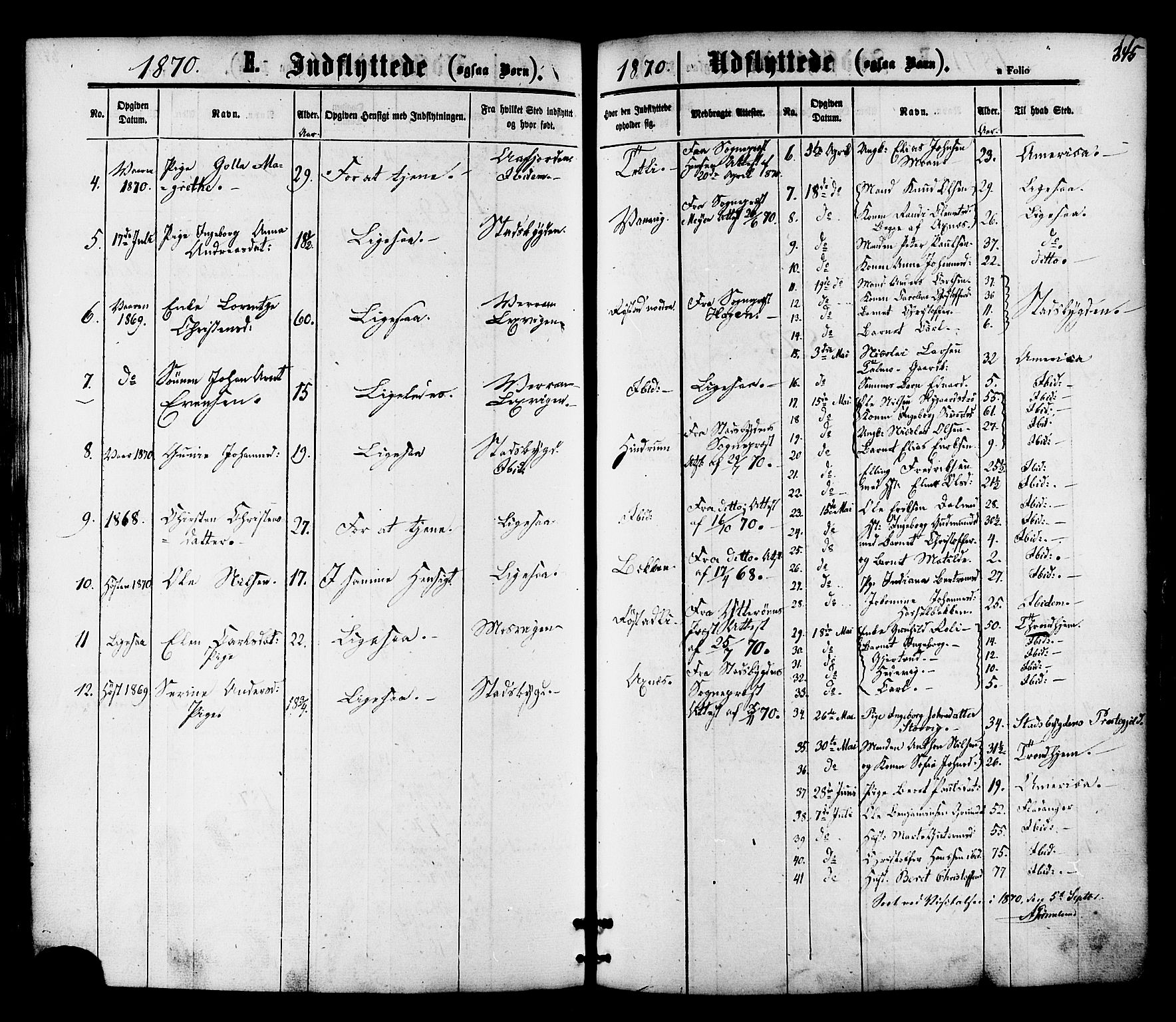 Ministerialprotokoller, klokkerbøker og fødselsregistre - Nord-Trøndelag, SAT/A-1458/701/L0009: Parish register (official) no. 701A09 /1, 1864-1882, p. 345