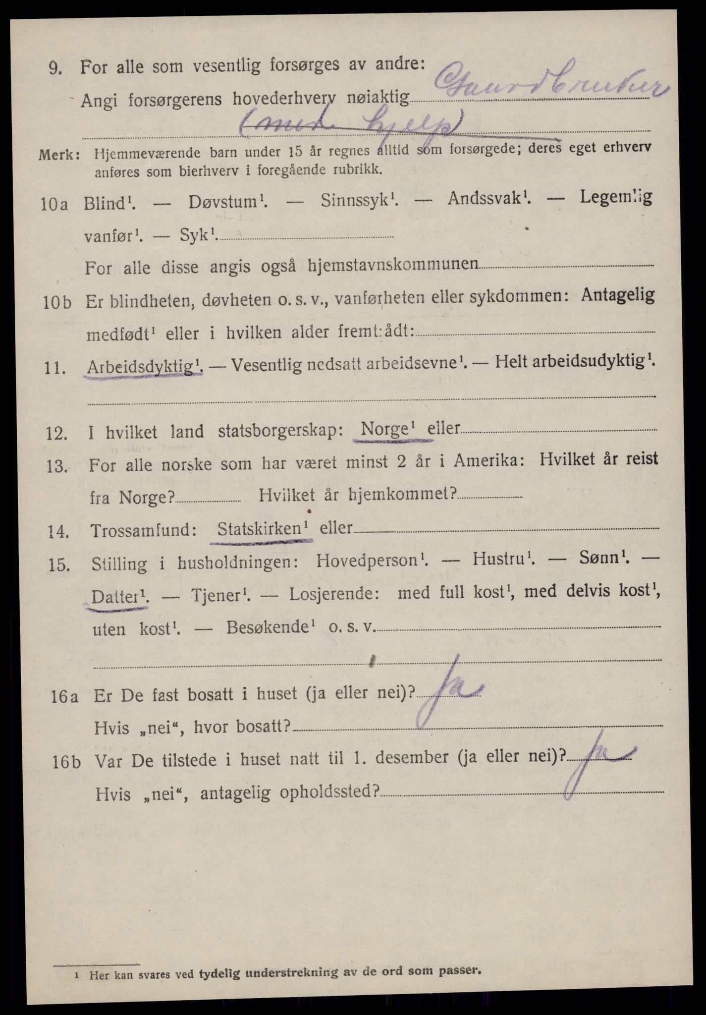 SAT, 1920 census for Veøy, 1920, p. 4702