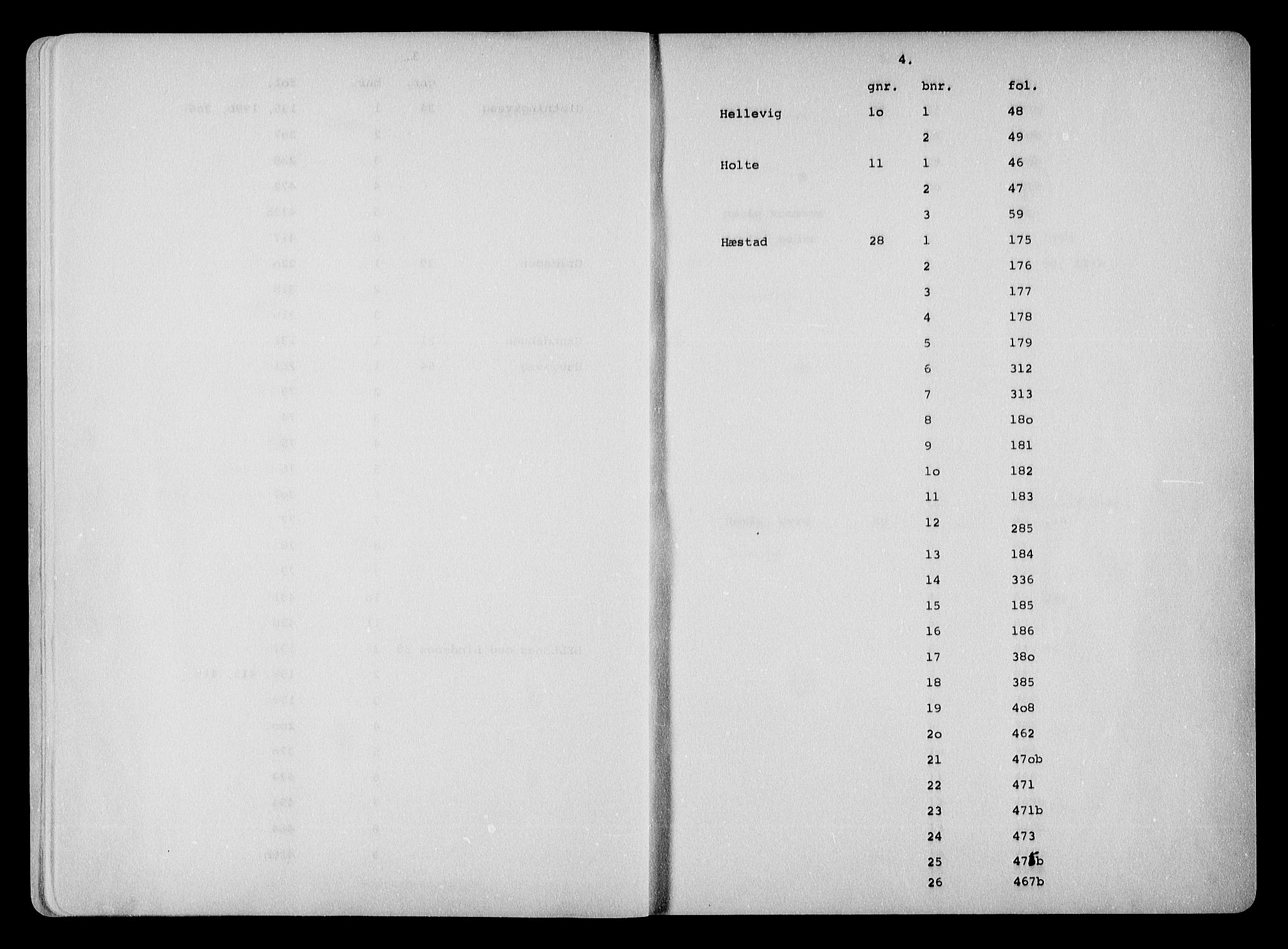 Vestre Nedenes/Sand sorenskriveri, SAK/1221-0010/G/Ga/L0036: Mortgage register no. 28a, 1781-1958, p. 4
