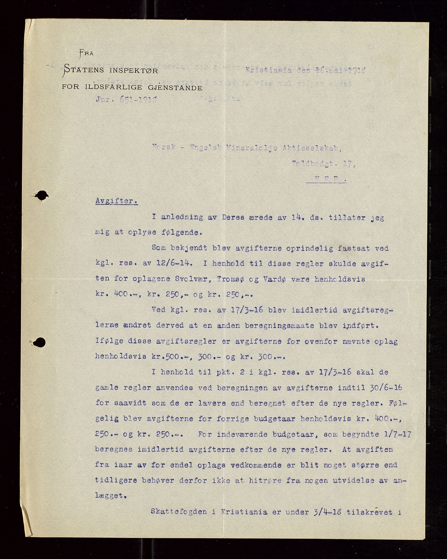 Pa 1521 - A/S Norske Shell, AV/SAST-A-101915/E/Ea/Eaa/L0006: Sjefskorrespondanse, 1918, p. 661