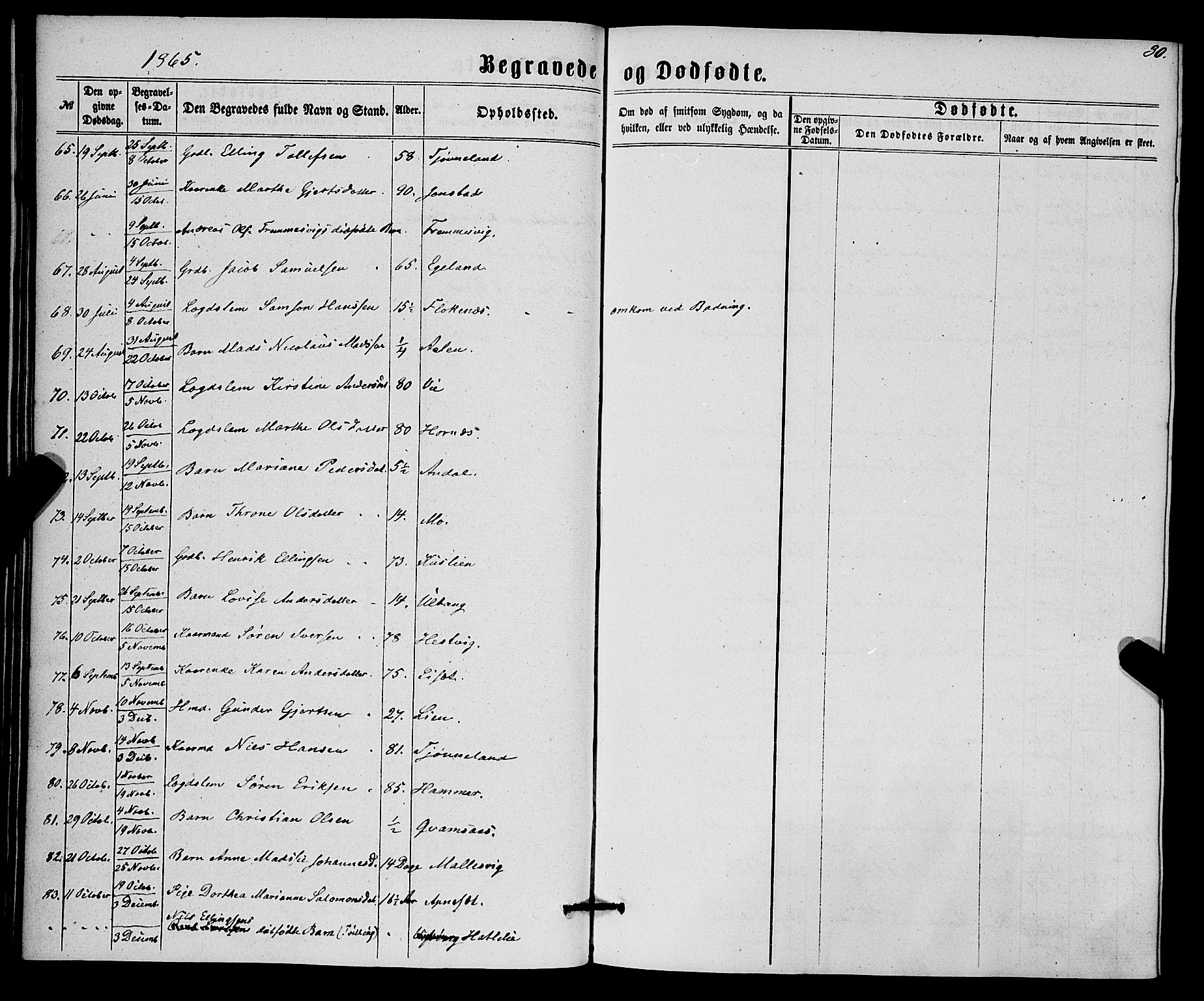 Førde sokneprestembete, SAB/A-79901/H/Haa/Haaa/L0010: Parish register (official) no. A 10, 1861-1876, p. 30