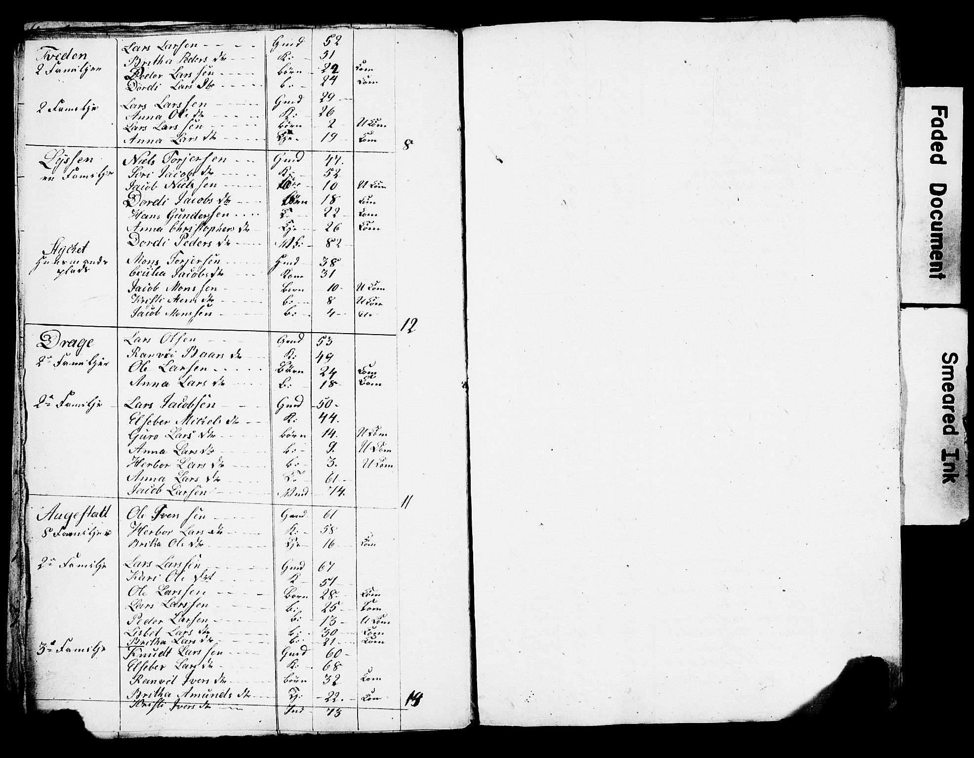, 1825 Census for Strandebarm parish, 1825, p. 55
