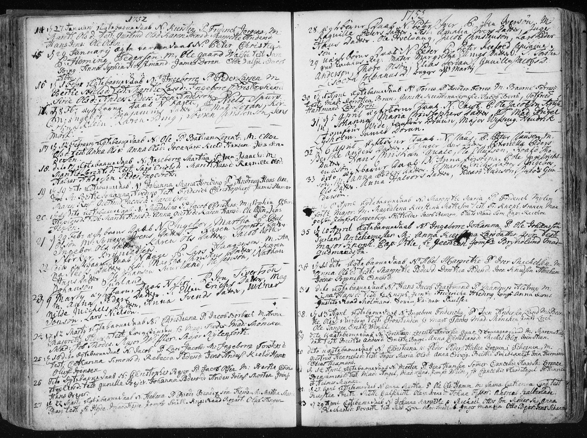 Ministerialprotokoller, klokkerbøker og fødselsregistre - Sør-Trøndelag, AV/SAT-A-1456/601/L0036: Parish register (official) no. 601A04, 1729-1769
